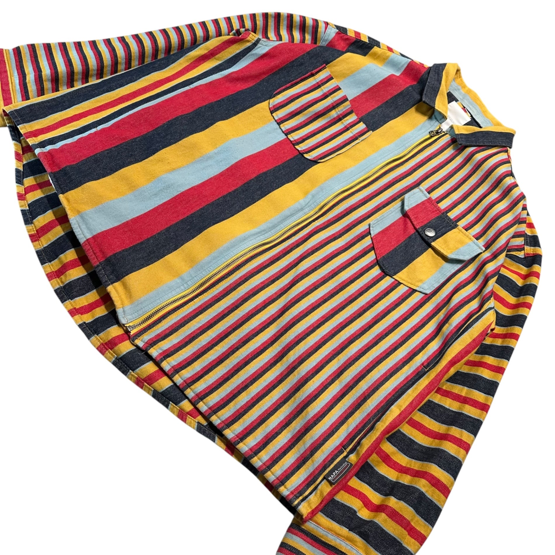 NAPAPIJRI(ナパピリ) Crazy Stripe Zip-Up Jacket クレイジー ストライプ ジップアップ ジャケット NA4EDP XL マルチカラー