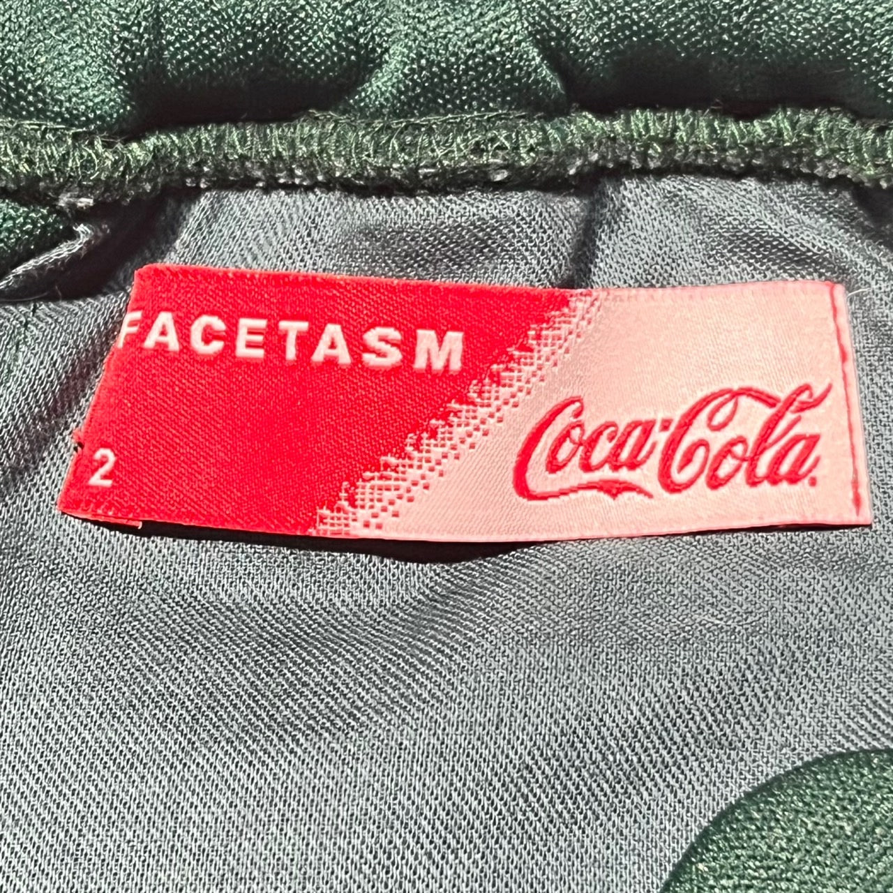 FACETASM×Coca-Cola(ファセッタズム×コカ・コーラ) IT S A REAL THING SKIRT/スカート PIPPA-SK-W01 2(Mサイズ程度) グリーン