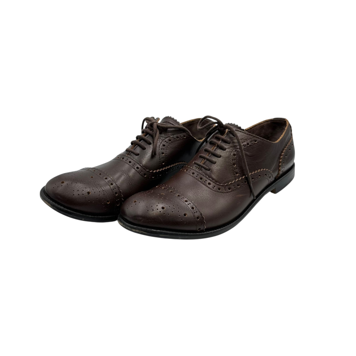 COMME des GARCONS HOMME PLUS(コムデギャルソンオムプリュス) Medallion Leather Shoes メダリオン レザー シューズ PM-K101 25.5cm ブラウン