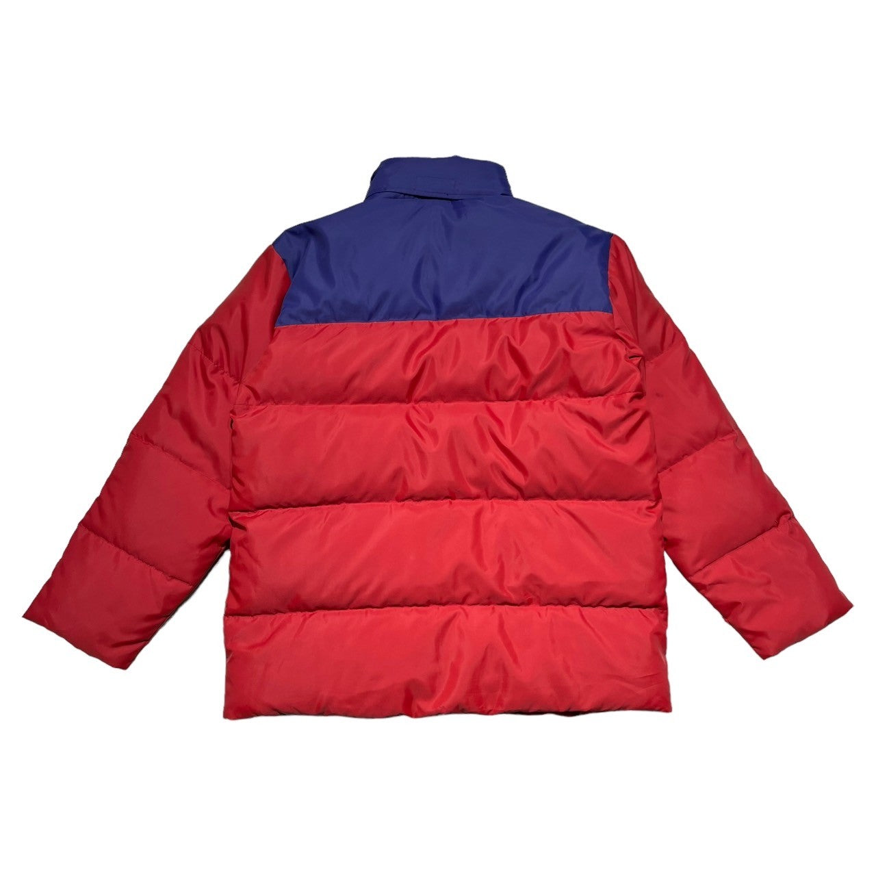 POLO SPORT(ポロスポーツ) 00's Bicolor nylon down jacket バイカラー ナイロン ダウン ジャケット  150(レディースS程度) レッド×ネイビー