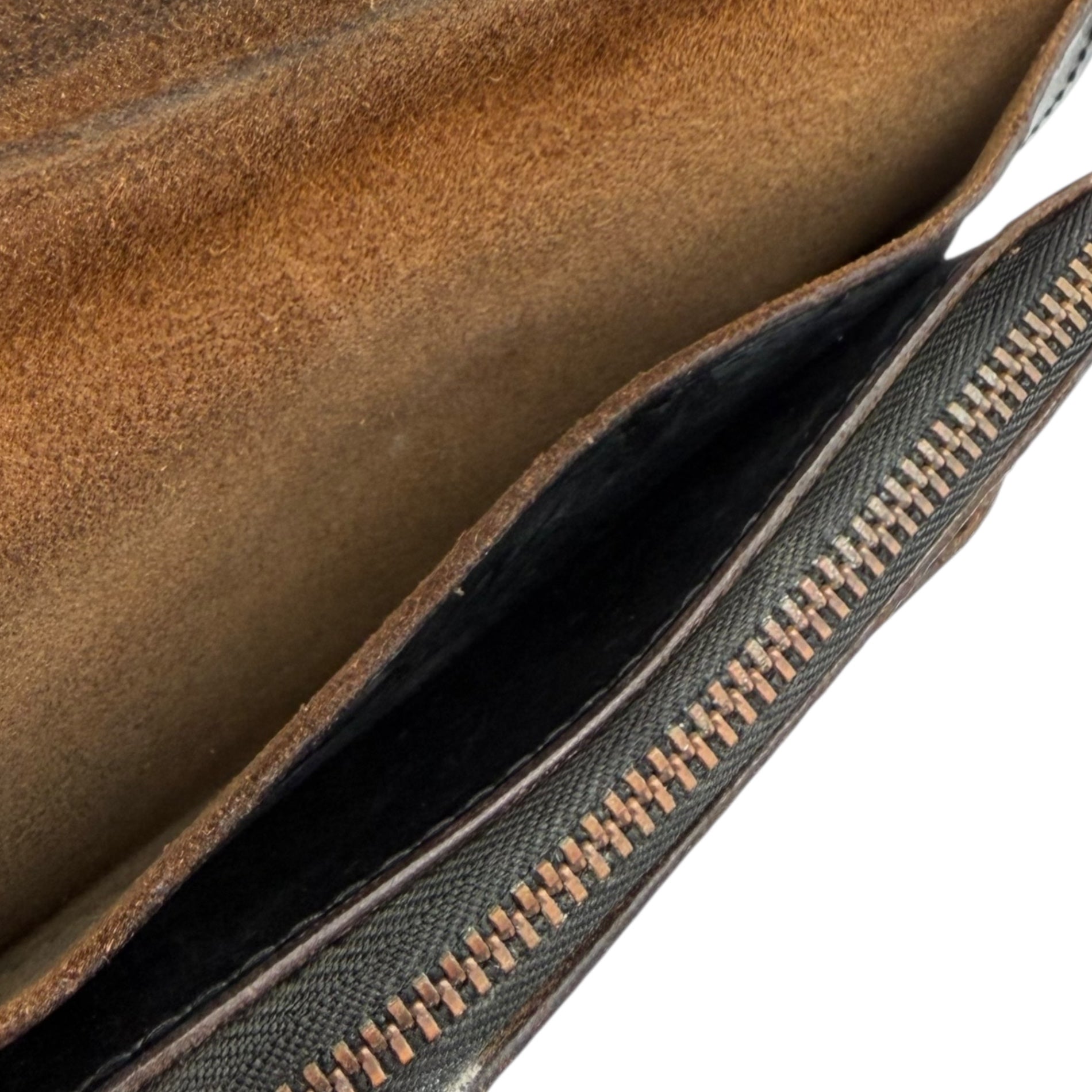 N LEATHER(エヌレザー) 180 カスタム 姫路レザー トラッカー ウォレット ブラック 長財布