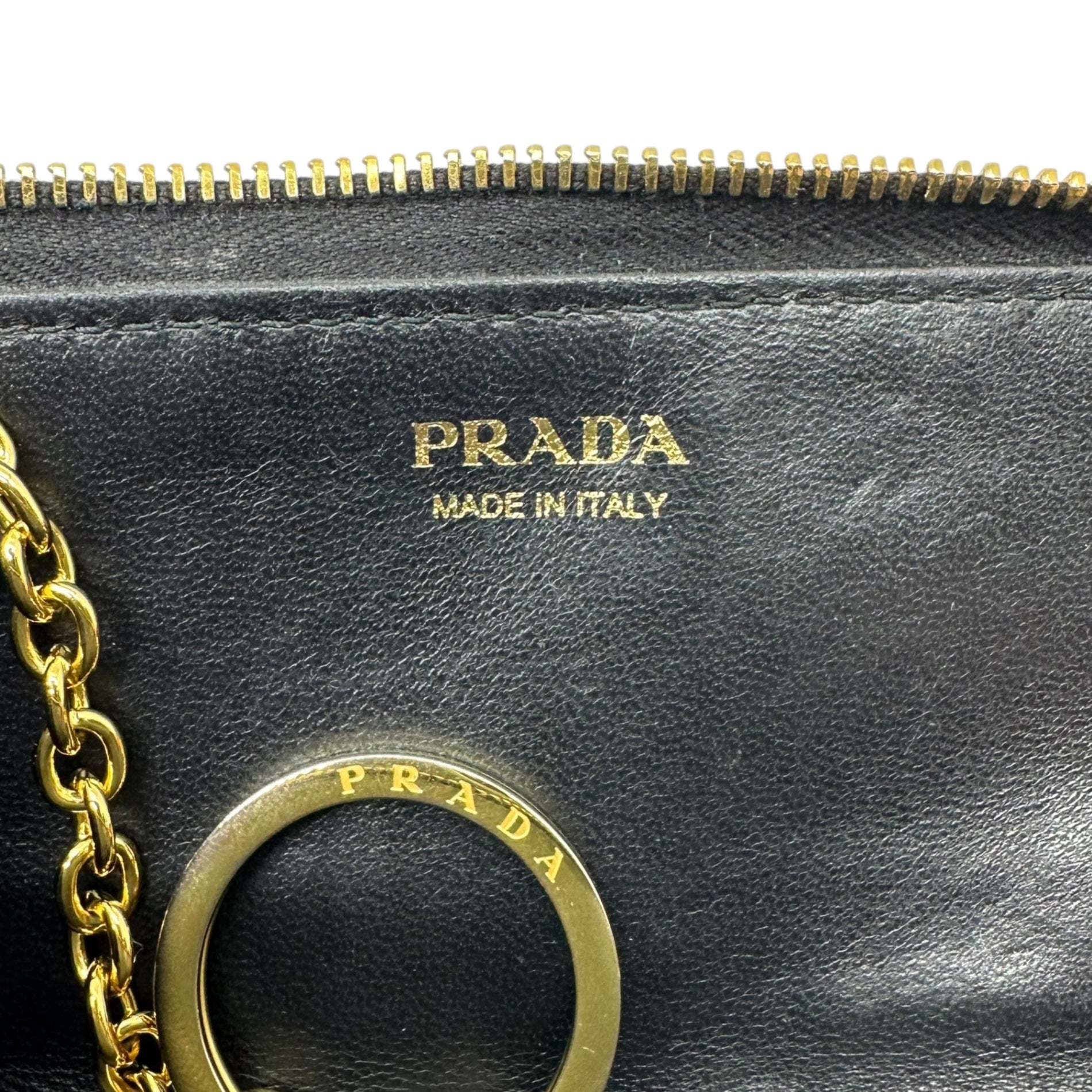 PRADA(プラダ) saffiano key case サフィアーノ キーケース ネイビー コインケース 62B キーリング