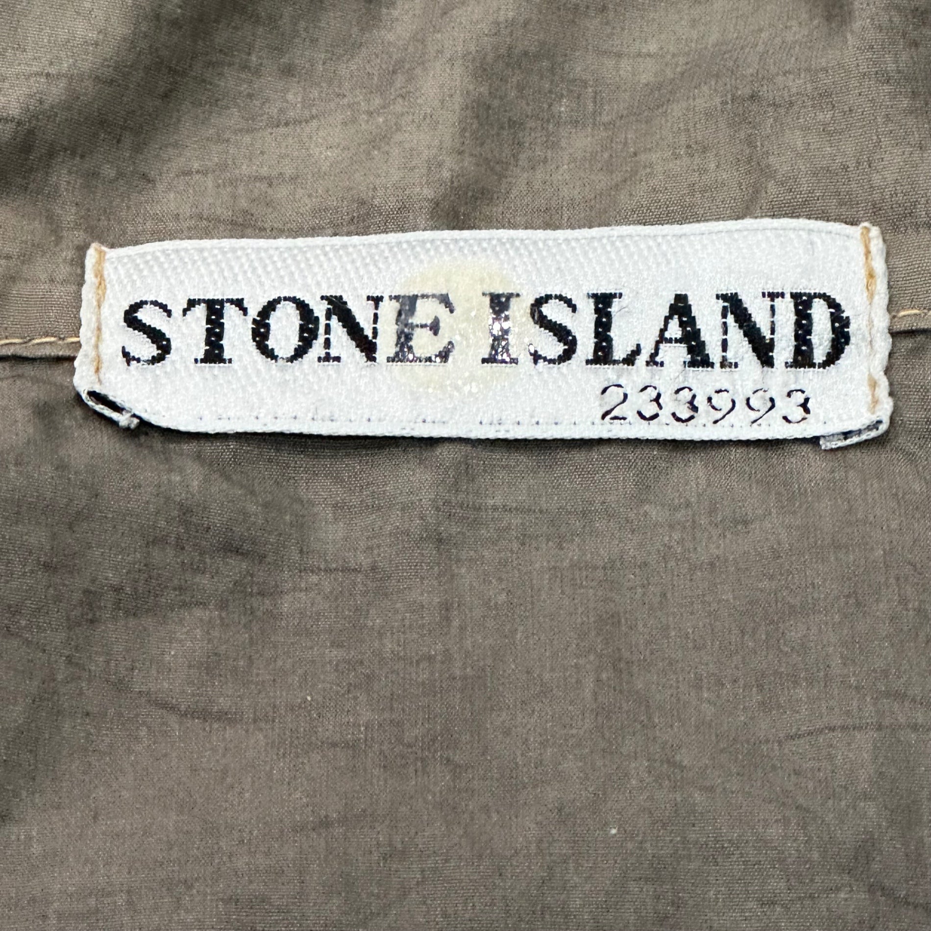 STONE ISLAND(ストーンアイランド) 02SS Cotton Nylon Tela Garment Dyed Military Jacket コットン ナイロン テラ ガーメントダイ ミリタリー ジャケット 3616M027 XL カーキ 00’s
