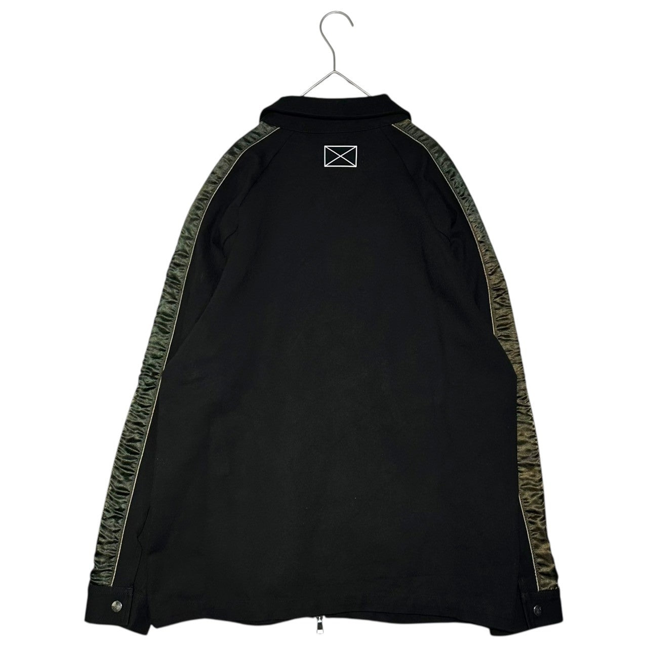 MLVINCE(メルヴィンス) LUX TRACK SUIT BLACK トラックジャケット ライトアウター サイドライン フロントジップ M ブラック