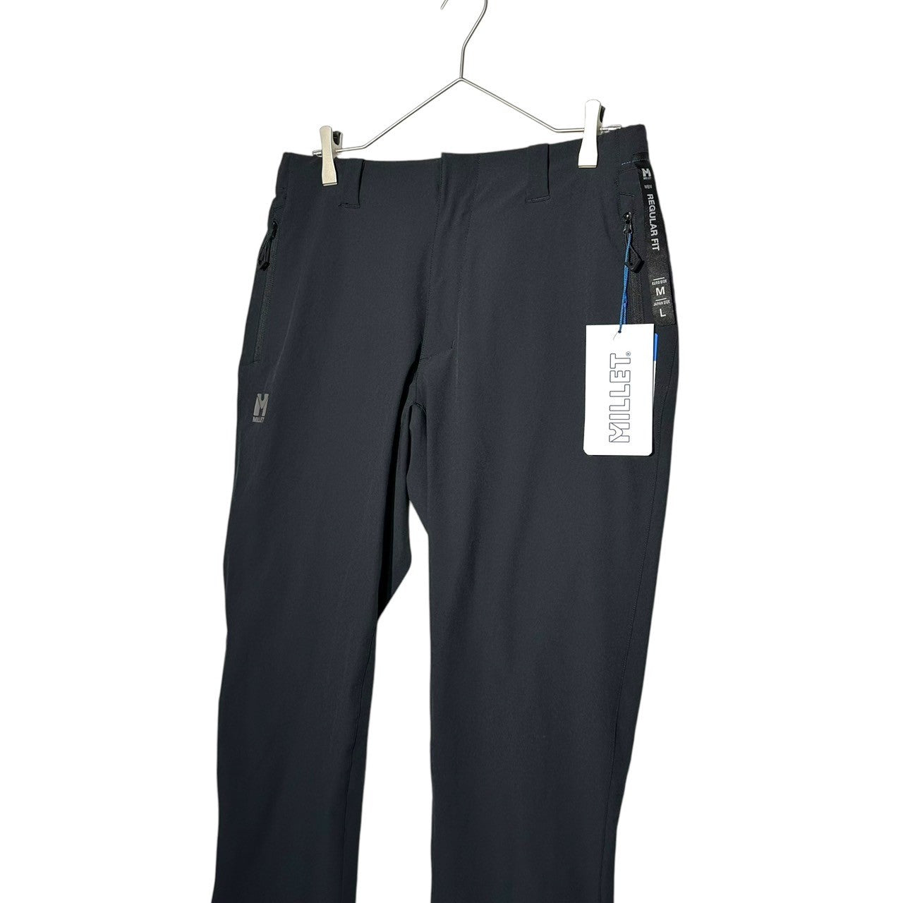 MILLET - ◆◆MILLET ミレ ナイロンジャケット　パンツ　上下セット　Mサイズ 黄緑×グレー Millet ミレー ストレッチジャケット Y/GREEN レディース 90