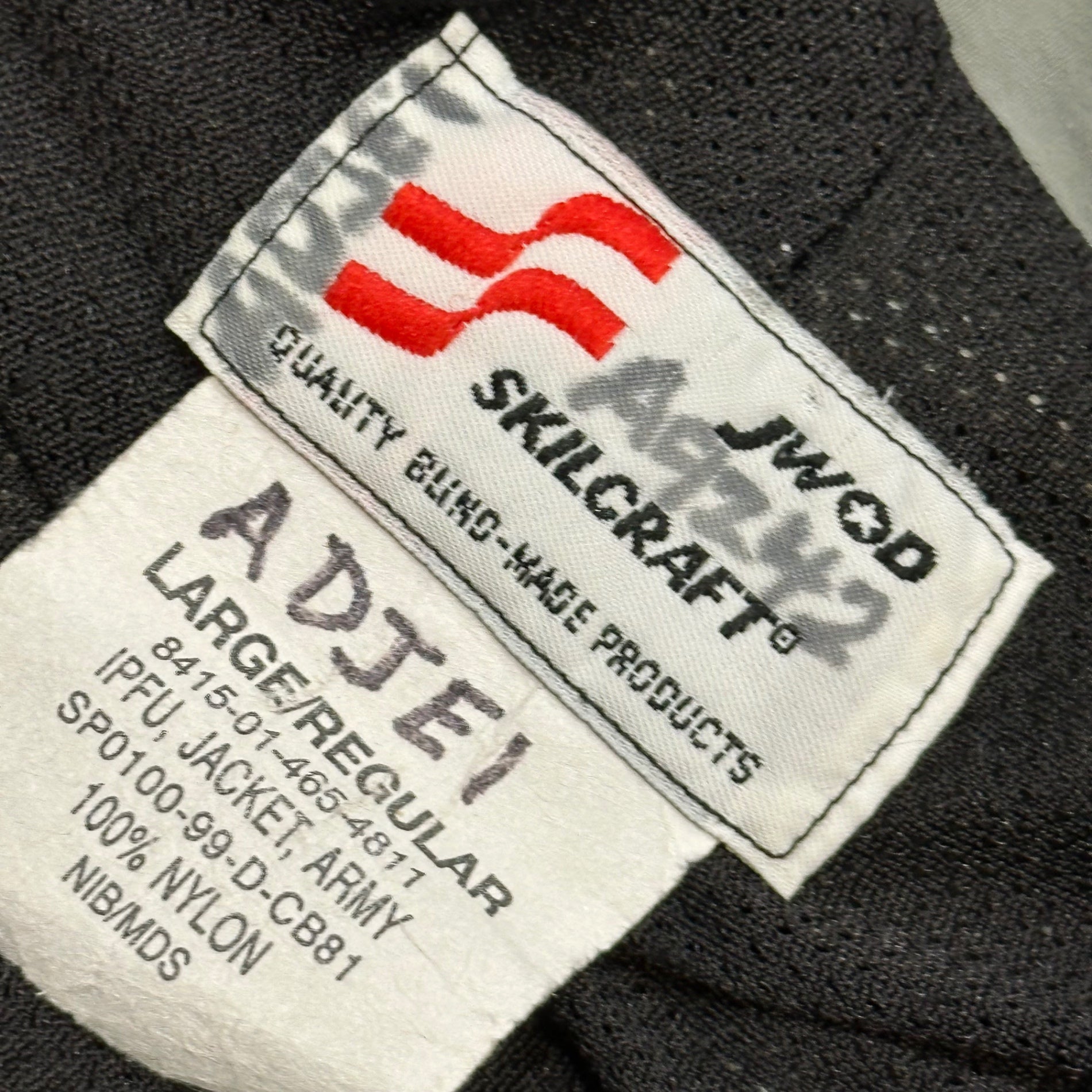 US ARMY(アメリカ軍) 1999's PHYSICAL FITNESS UNIFORM JACKET ナイロン トレーニング ジャケット 8415-01-465-4811 LARGE/REGULAR グレー 90年代 90's IPFU トラック ミリタリー