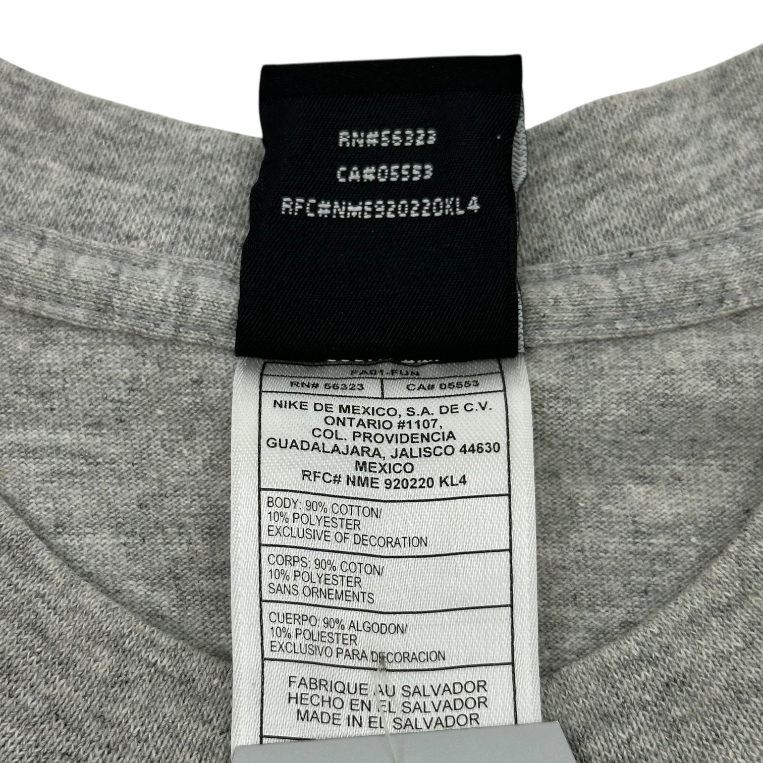 NIKE(ナイキ) 90's JORDAN WING LOGO 3D PRINT Tee ジョーダン ウィング ロゴ 3Dプリント Tシャツ 180672-059 L グレー 90年代 ヴィンテージ デッドストック