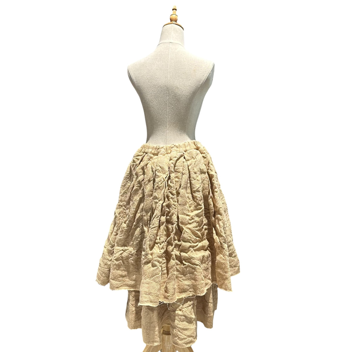 COMME des GARCONS(コムデギャルソン) 2026SS Jute sack layered volume skirt ジュートサック レイヤード ボリューム スカート GO-S019 S ベージュ AD2025