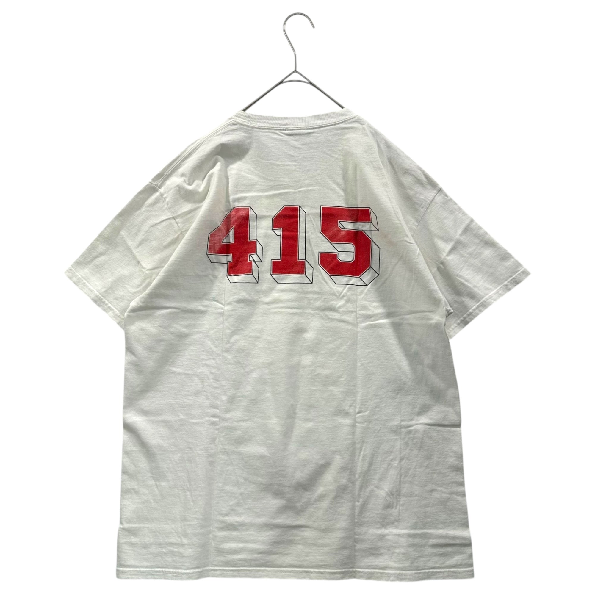 415 Clothing(415クロージング) OLD FRISCO Print T-Shirt オールド フリスコ プリント Tシャツ L ホワイト×レッド 著名人 着用品
