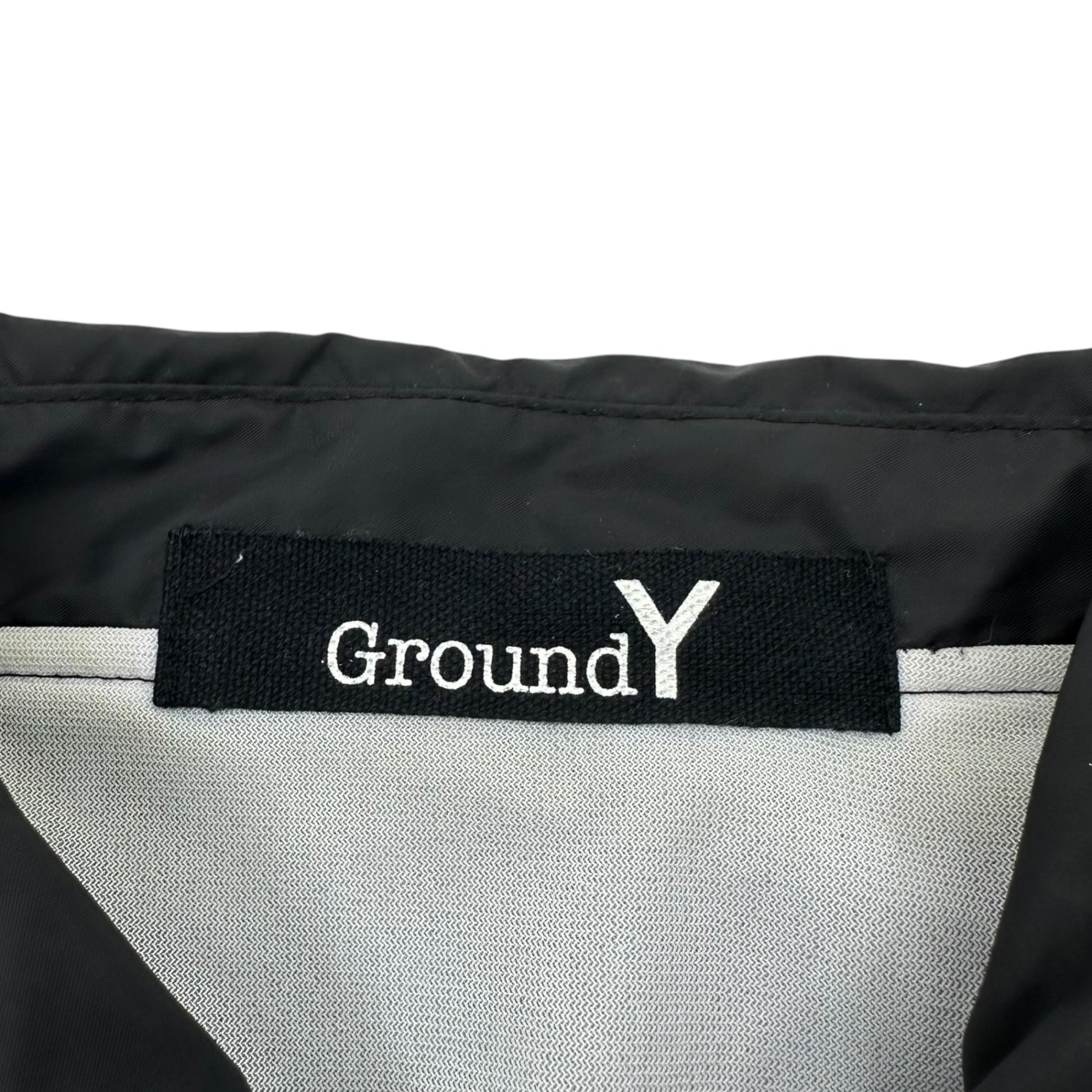Ground Y(グラウンドワイ) 18SS Patch Embroidery Nylon Coach Jacket ワッペン 刺繍 ナイロン コーチ ジャケット GW-J51-600 3 ブラック