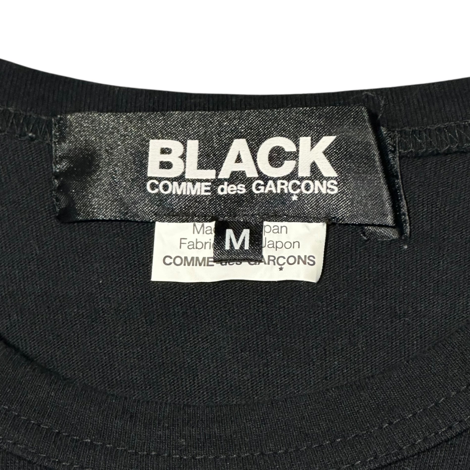 BLACK COMME des GARCONS(ブラックコムデギャルソン) 12SS Switch L/S Tee 切替 ロング 半袖 Tシャツ 1I-T208 M ブラック×グレー AD2011