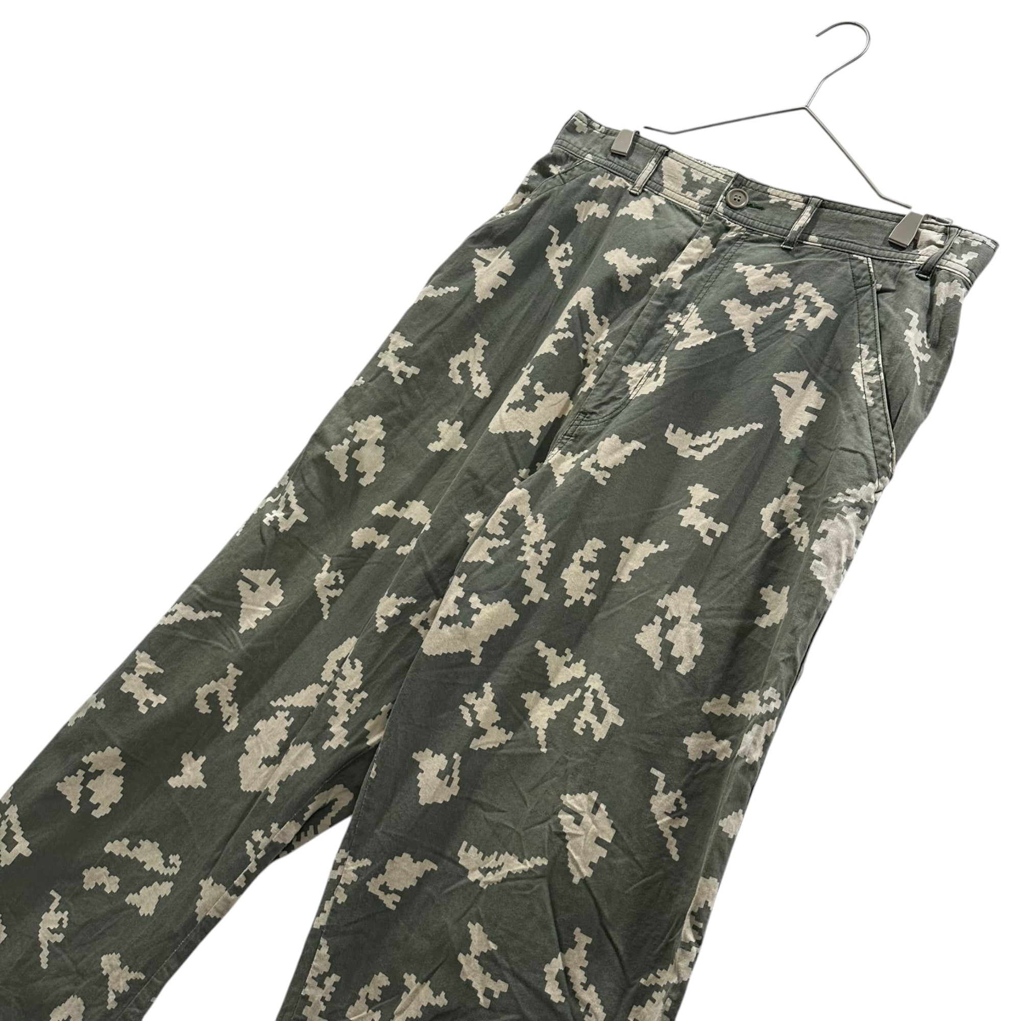 COMME des GARCONS HOMME PLUS(コムデギャルソンオムプリュス) 1995SS Digital Camo Wide-Leg Work Pants デジカモ ワイド ワーク パンツ PP-10046 S カーキ AD1994 ワーク期 稀少 アーカイブ