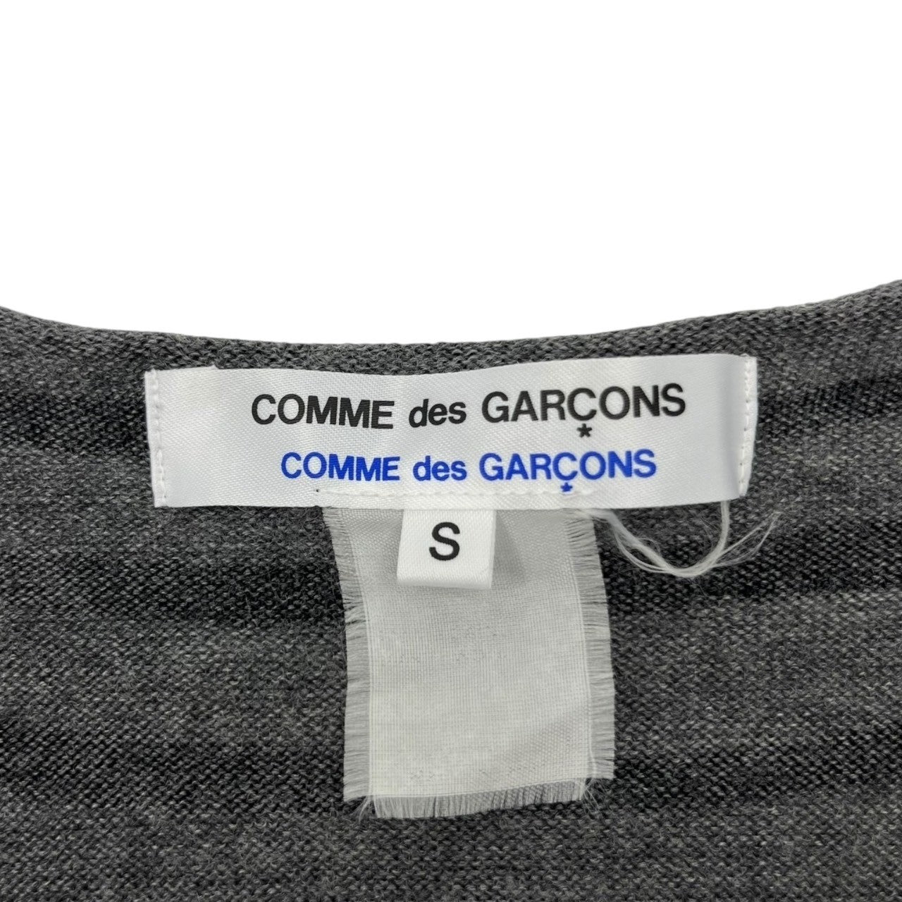 COMME des GARCONS COMME des GARCONS(コムデギャルソンコムデギャルソン) border wool knit ボーダー ウール ニット W13N009 S グレー×ブラック