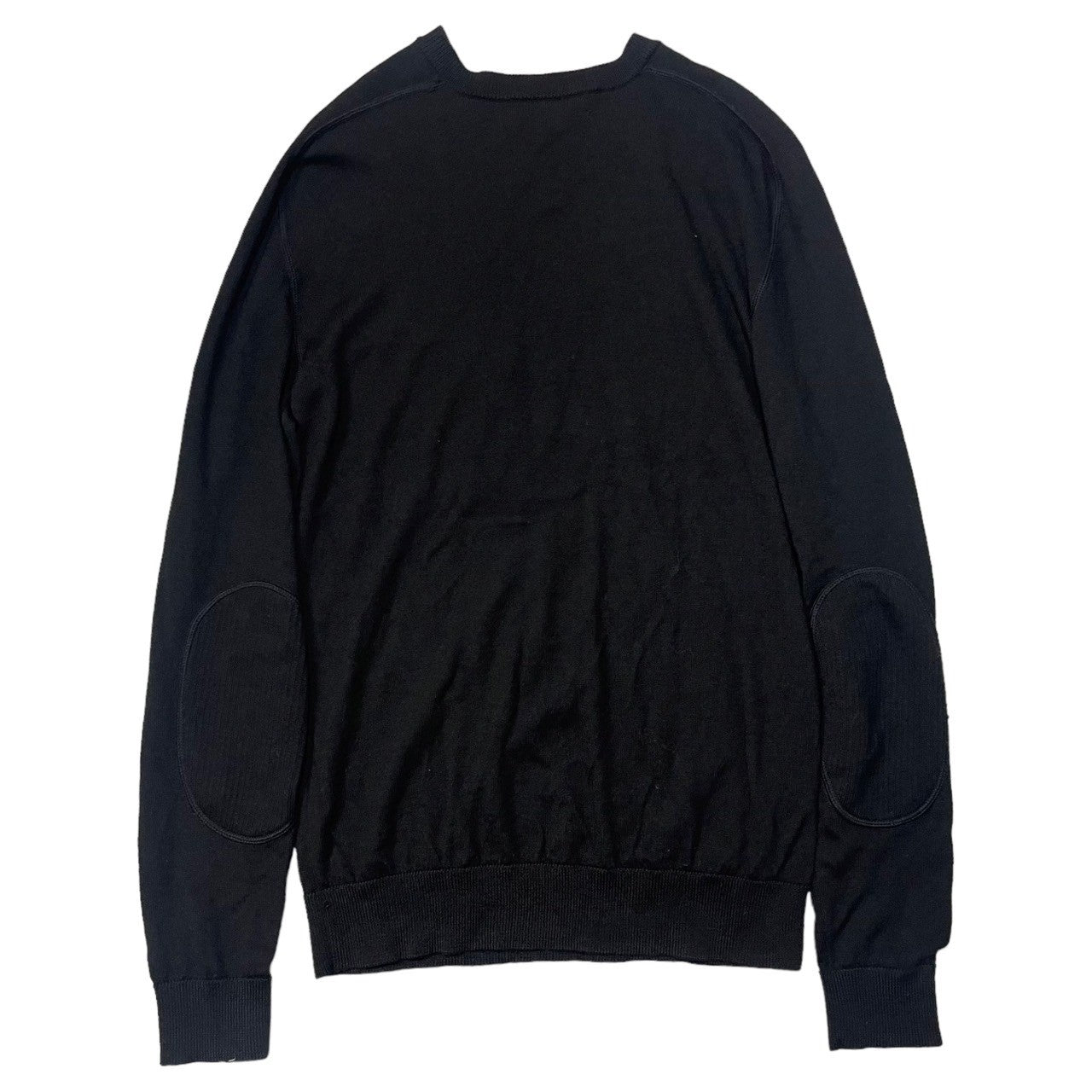 KRIS VAN ASSCHE(クリスヴァンアッシュ) 00's Spiral neck knit pullover with pockets/ポケット付スパイラルネックニットプルオーバー S ブラック