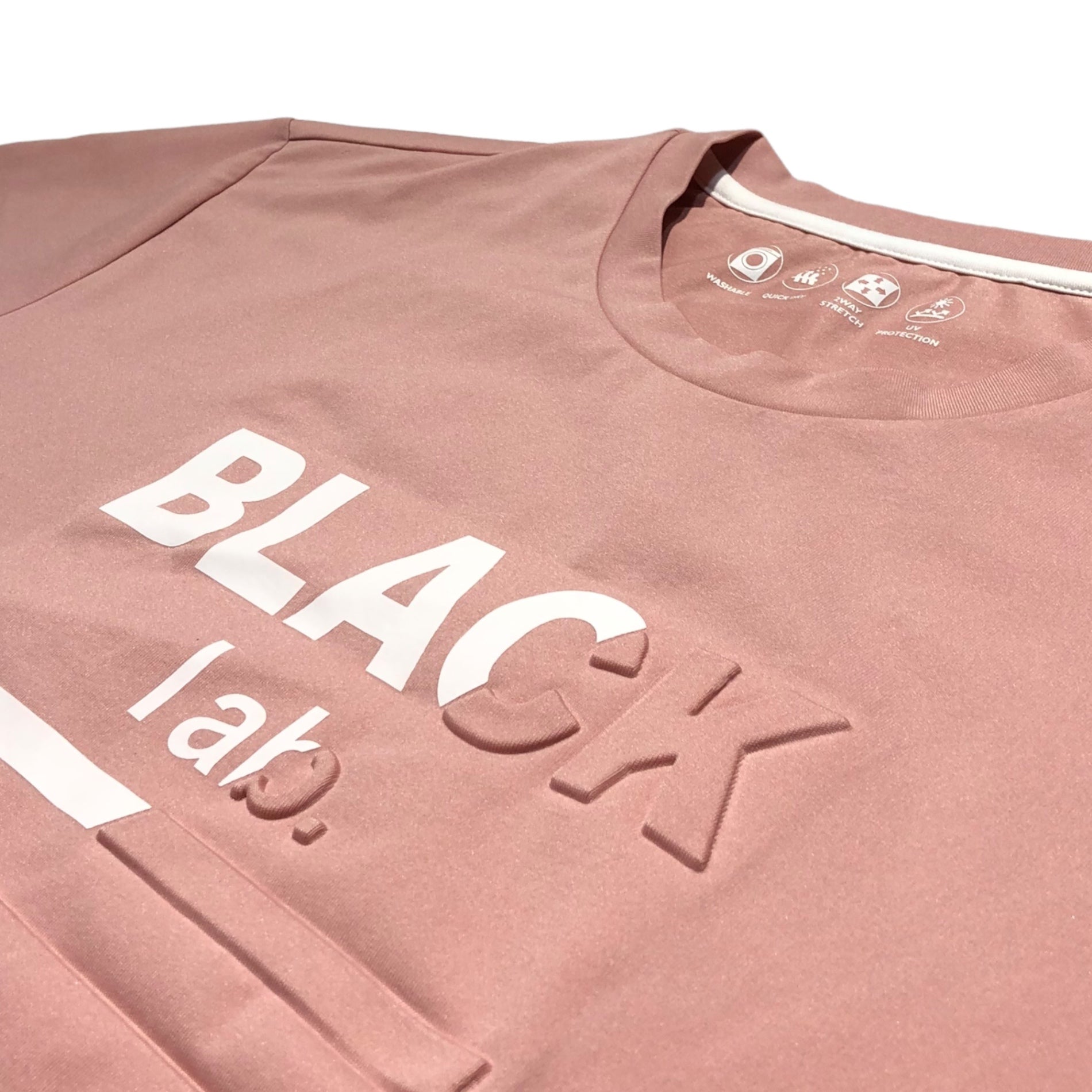 BLACK LABEL CRESTBRIDGE(ブラックレーベルクレストブリッジ) 20SS エンボスロゴ Tシャツ カットソー 51P30-320-12 L ピンク BLACK LAB.(ブラックラボ)