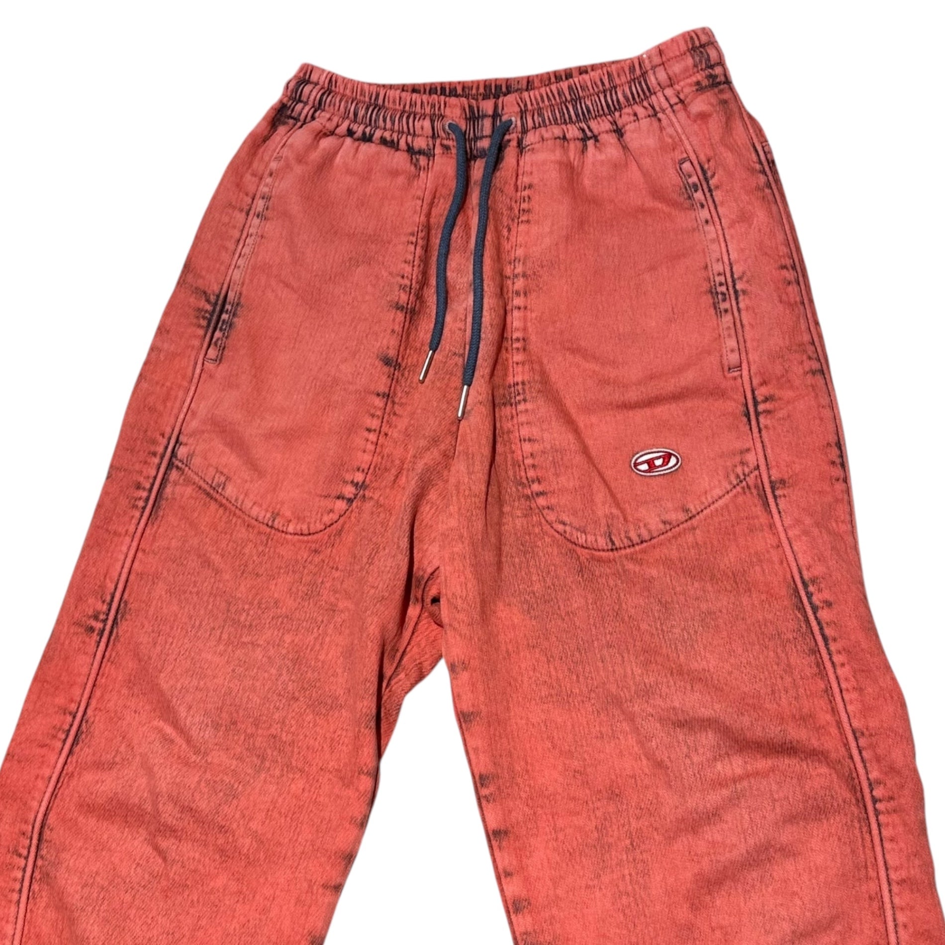 DIESEL(ディーゼル) D-MARTIANS-NE Sweat Jeans ワイド スウェット デニム パンツ A032924 09H04 S ピンク