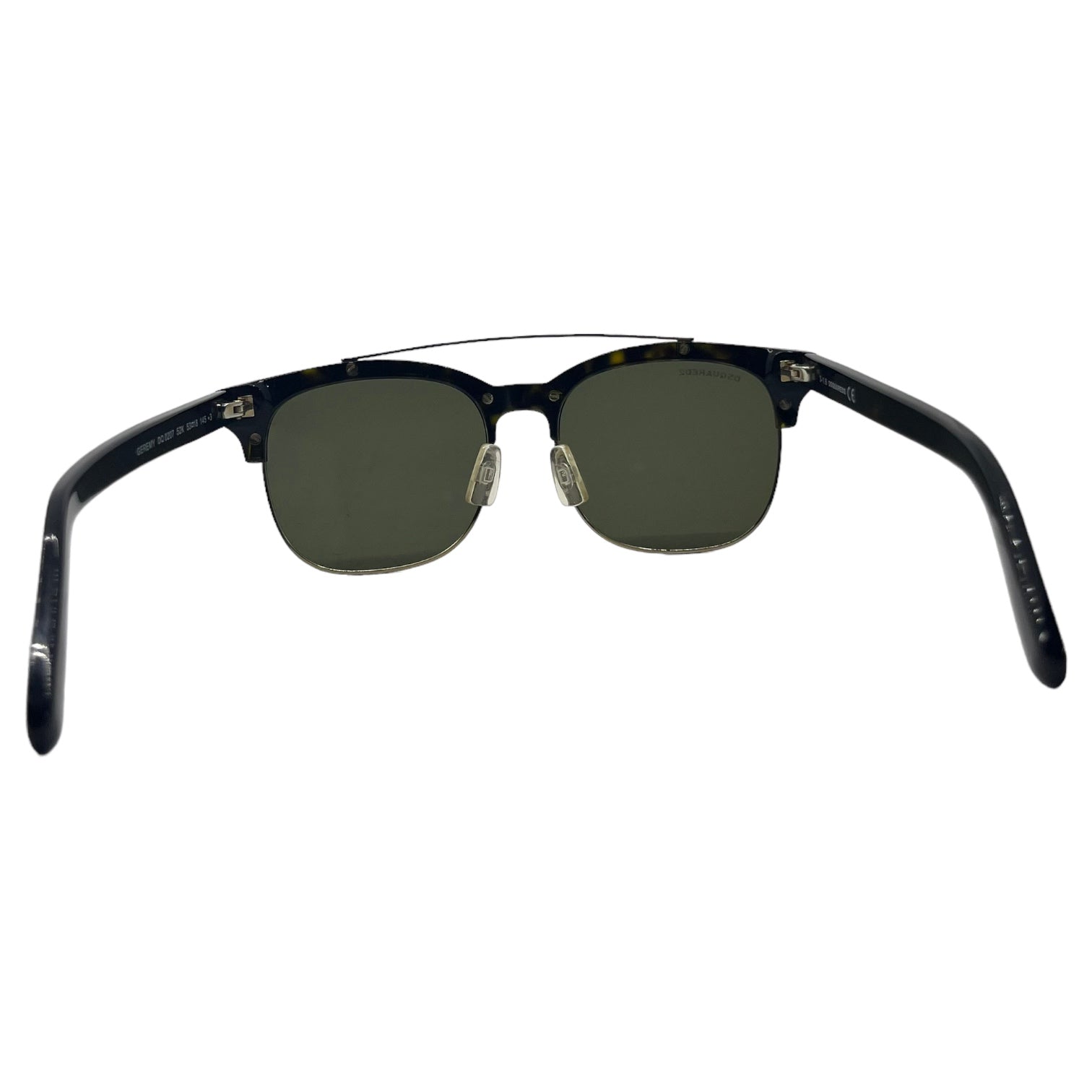 DSQUARED2(ディースクエアード) double bridge sunglasses ダブルブリッジサングラス 鼈甲 DQ0207 53□18-145 ブラウン メガネ 眼鏡