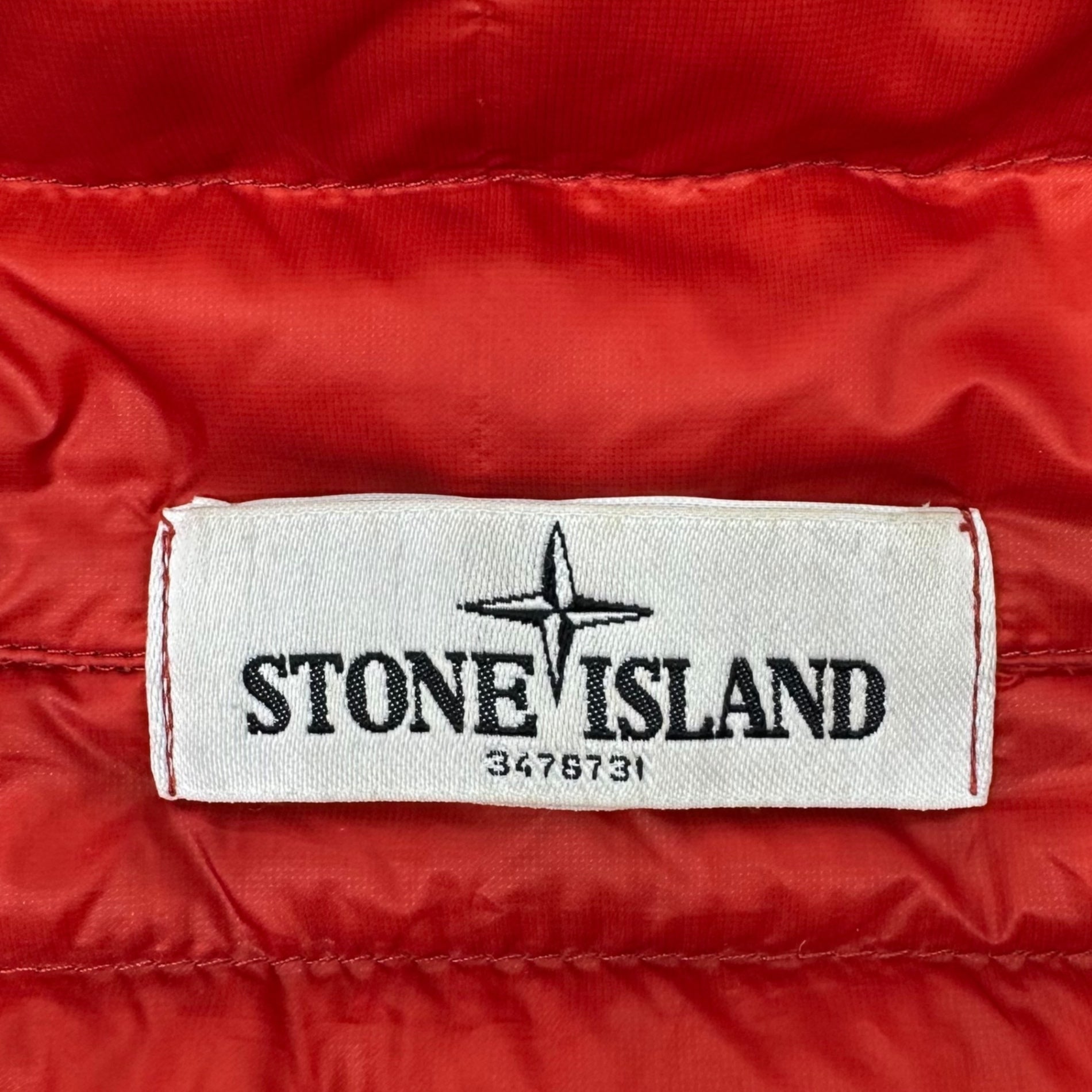 STONE ISLAND(ストーンアイランド) 13SS Micro Ripstop Down gilet マイクロ リップストップ ダウン ベスト 5815G0326 XXL レッド