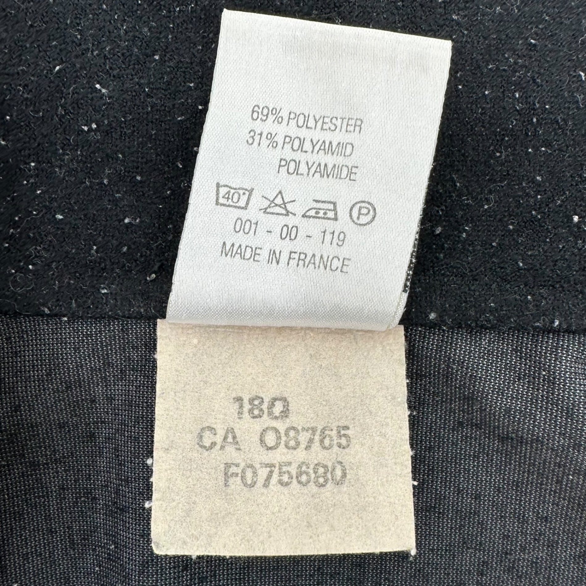 PUMA(プーマ) 70's France made Velour Track Jacket ベロア トラック ジャケット 4(L程度) ブラック 70年代 ヴィンテージ 古着
