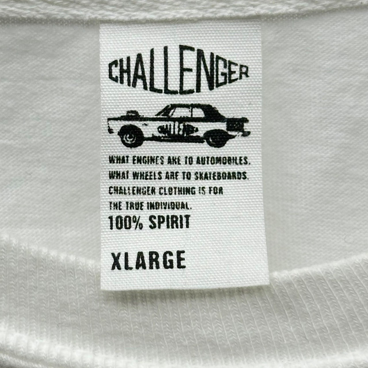 CHALLENGER(チャレンジャー) L/S FIREBALL TEE ロング スリーブ ファイヤーボールＴシャツ BAA CLG-TS 021-053 XL ホワイト