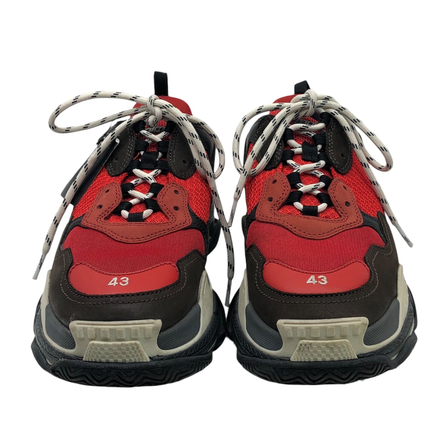 BALENCIAGA(バレンシアガ) 19SS Triple S shoes トリプルエス 516440 28.5cm レッド 箱付 ダット 厚底 テック ボリューム スニーカー
