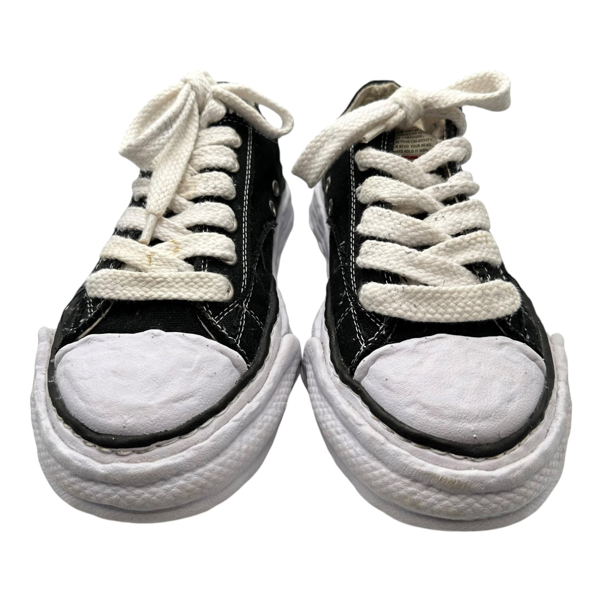 Maison MIHARA YASUHIRO(メゾンミハラヤスヒロ) Peterson Low-Cut Canvas Sneakers ピーターソン ローカット キャンバス スニーカー A11FW702 41 ブラック×ホワイト