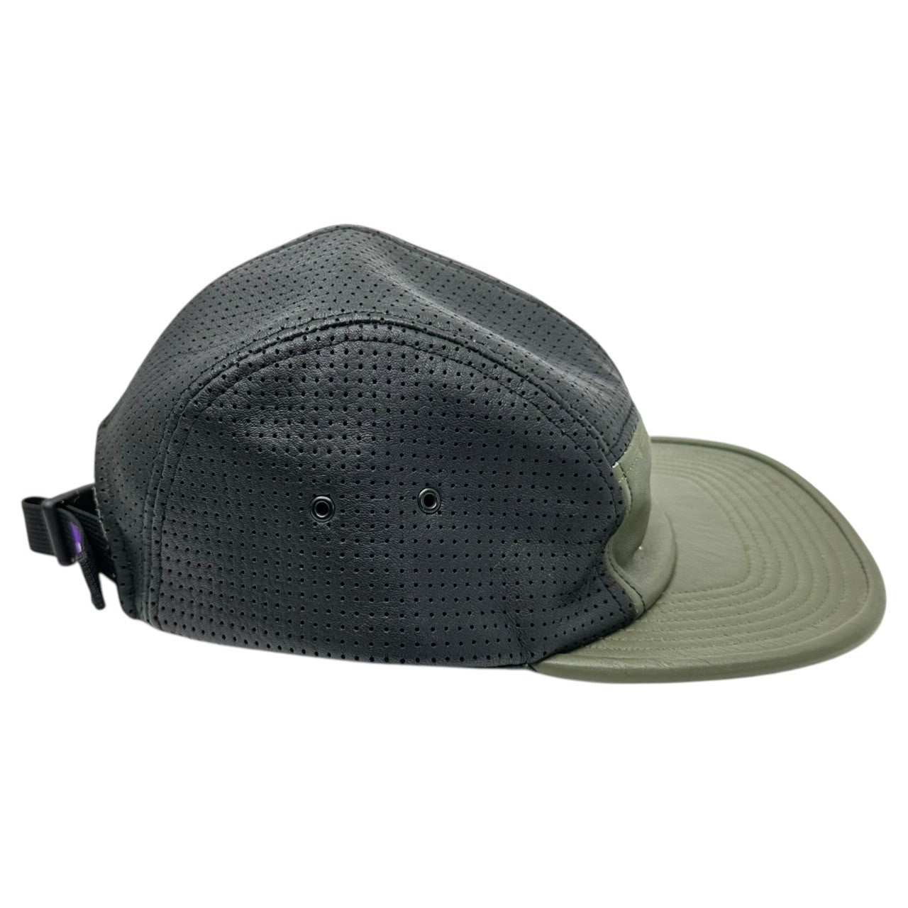 THE NORTH FACE PURPLE LABEL(ノースフェイスパープルレーベル)  FIELD LEATHER CAP - KHAKI フィールド レザー キャップ NN8900N カーキ×ブラック 帽子 ラム 本革