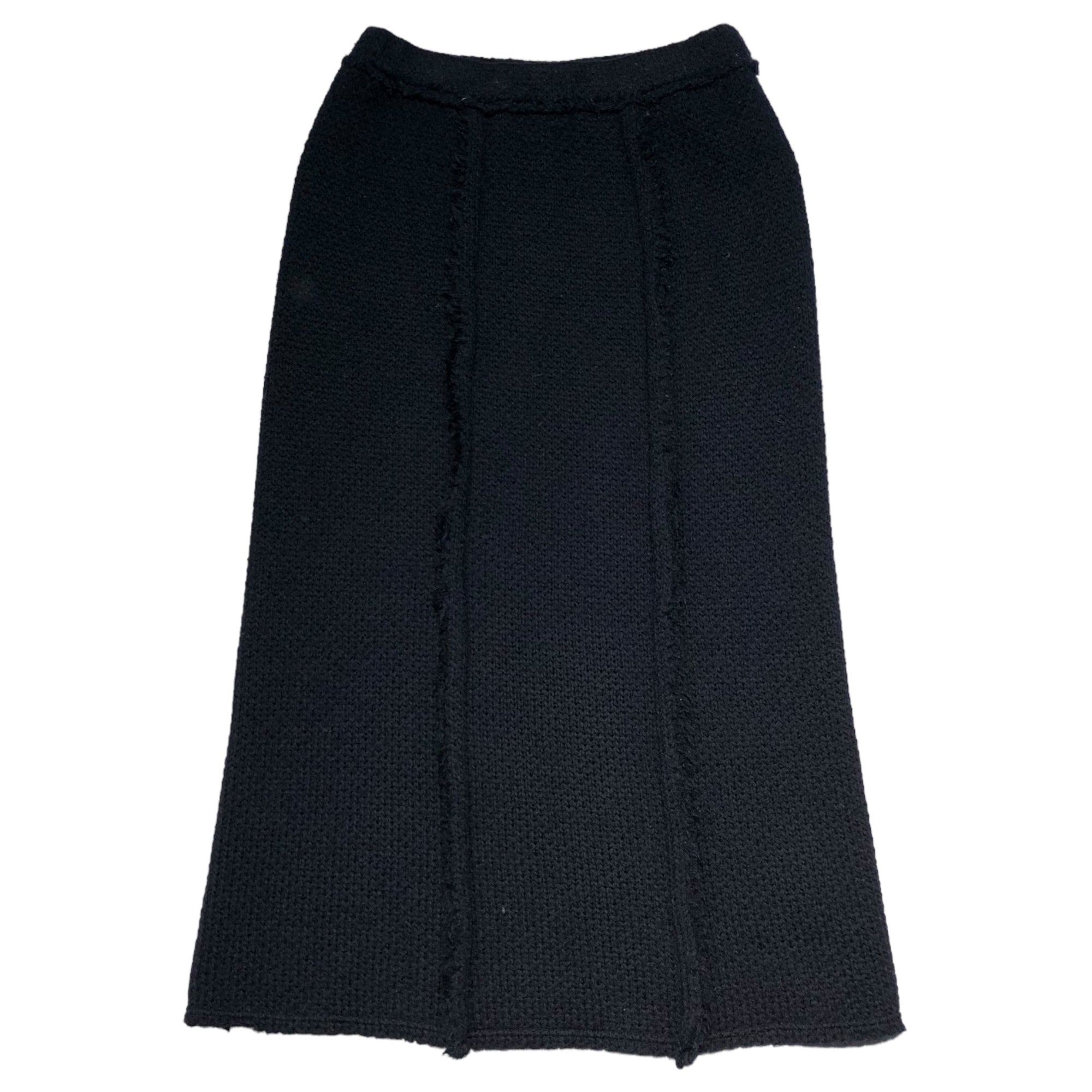 robe de chambre COMME des GARCONS(ローブドシャンブルコムデギャルソン) 02AW wool knit long skirt ウール ニット ロング スカート RG-S025 M ダークネイビー
