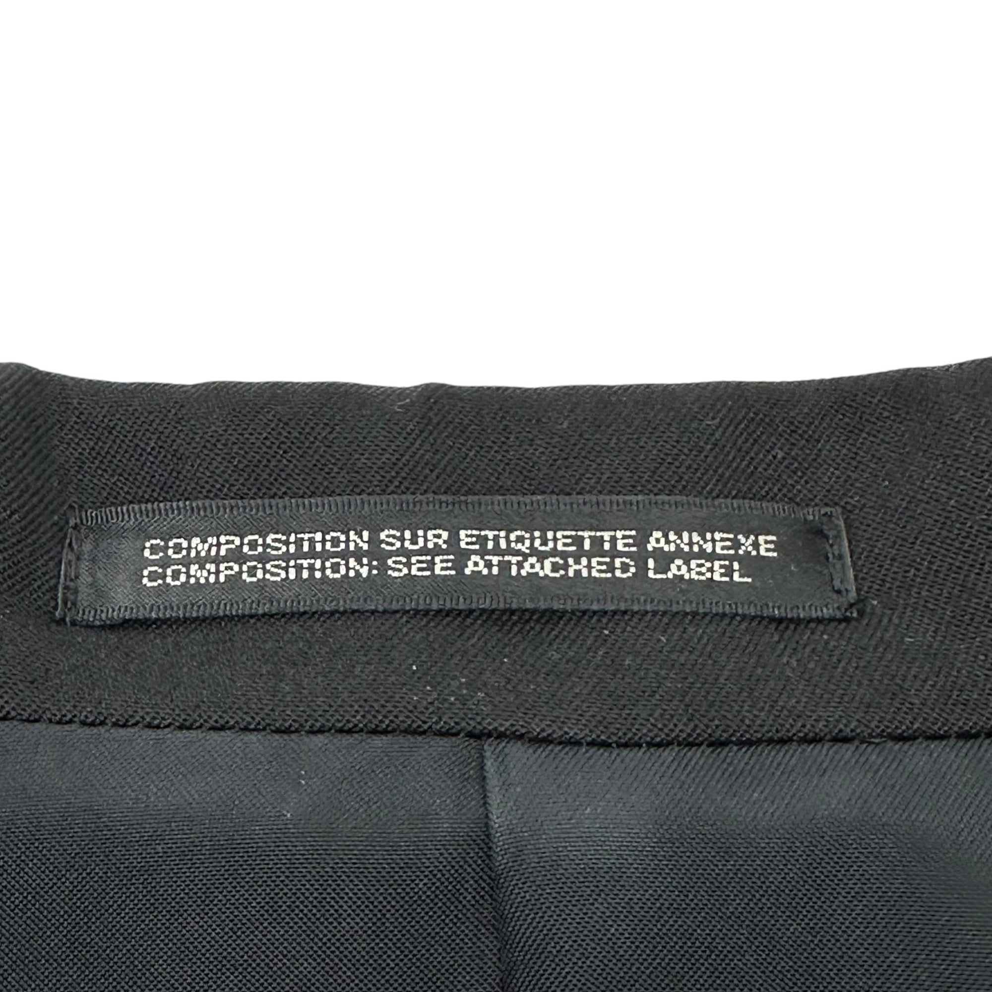 YOHJI YAMAMOTO POUR HOMME(ヨウジヤマモトプールオム) 17AW Print Embroidery Long Jacket 袖山 ハンド ステッチ プリント 刺繍 ジャケット HK-J38-127 2(M程度) ブラック