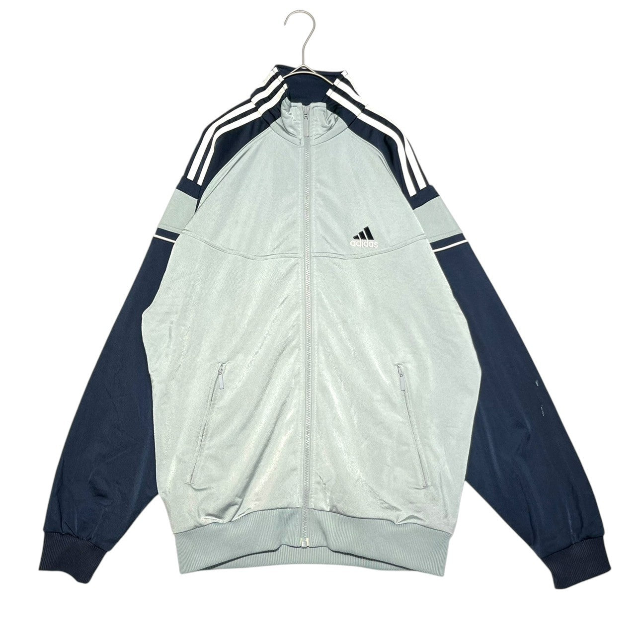 adidas(アディダス) 00's Track jacket トラック ジャケット AQ2002 170(M-L程度) スカイブルー×ネイビー ジャージ Y2K 刺繍