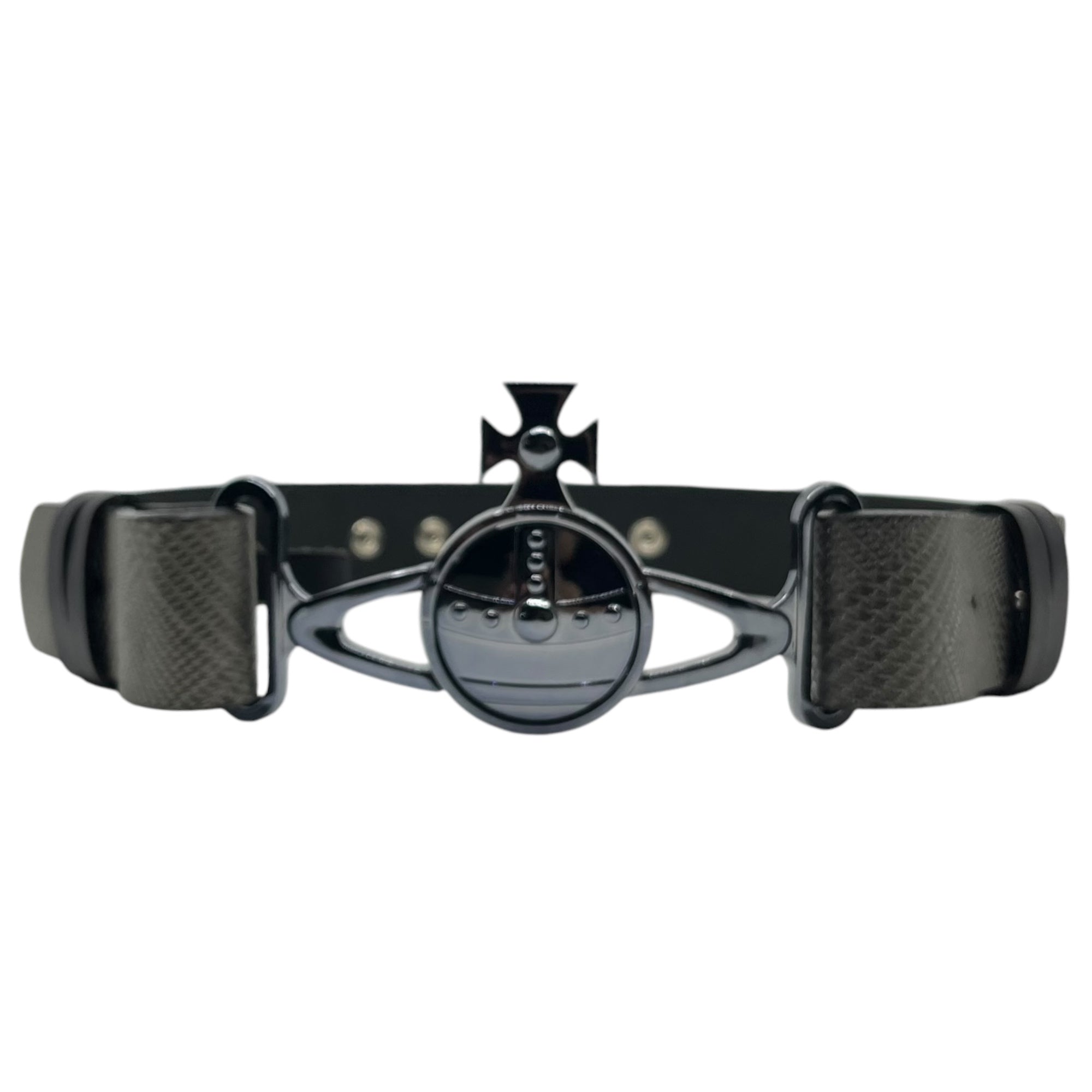 Vivienne Westwood(ヴィヴィアンウエストウッド) Orb buckle leather belt オーブバックル レザーベルト FREE シルバー