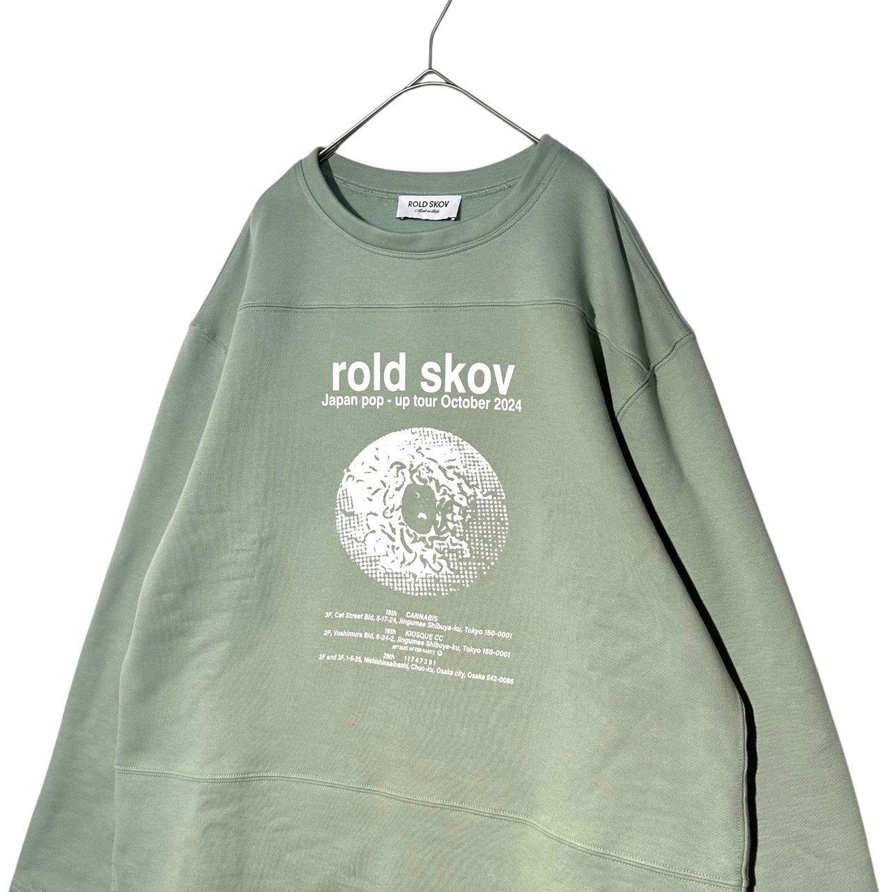 ROLD SKOV(ロードスコフ) 24SS ”japan pop - up tour October 2024” Sweatshirt プリント スウェット S ミント