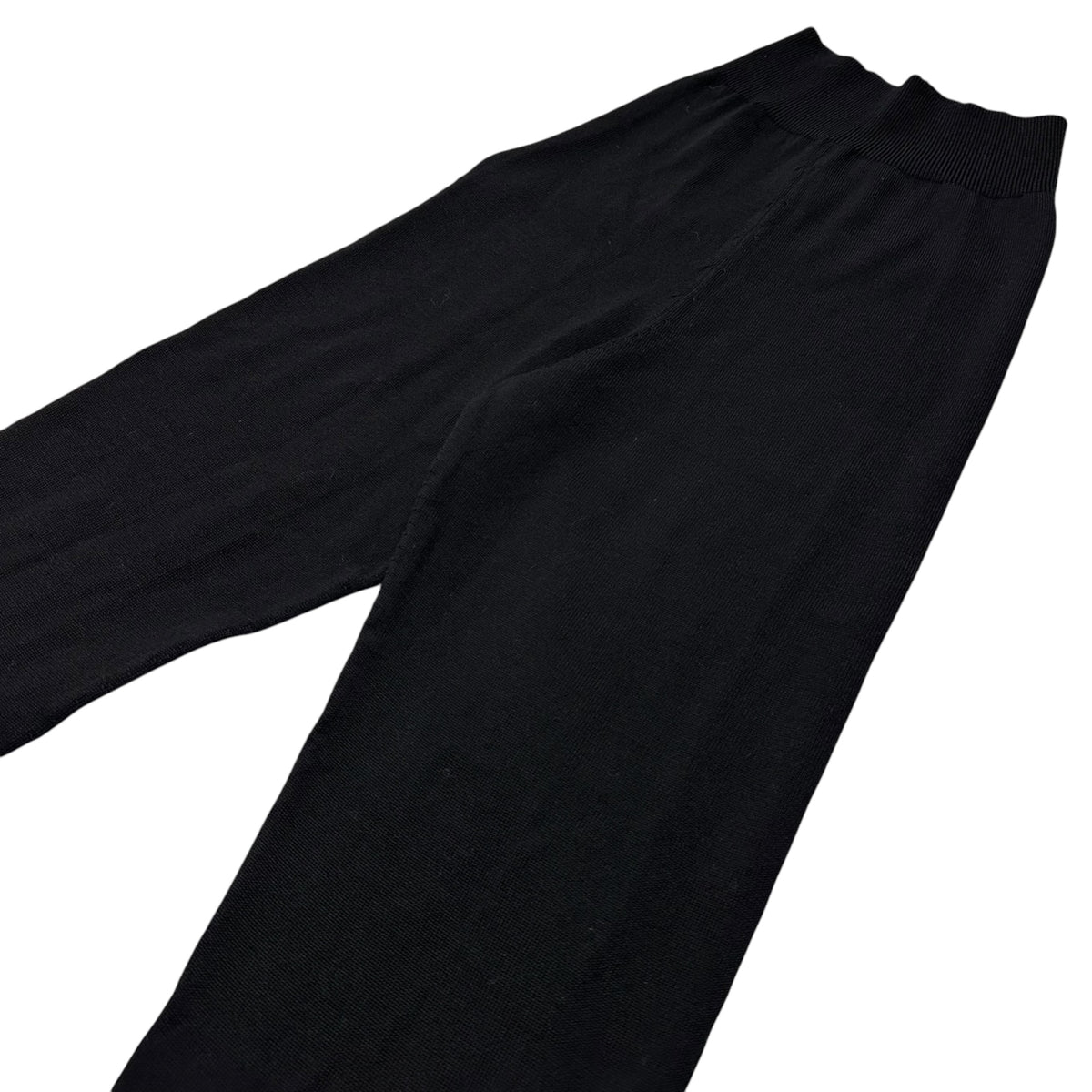 COMME des GARCONS(コムデギャルソン) 2002AW Basic Ribbed Knit Pants ベーシック ニット リブ パンツ GG-N005 FREE ブラック AD2002