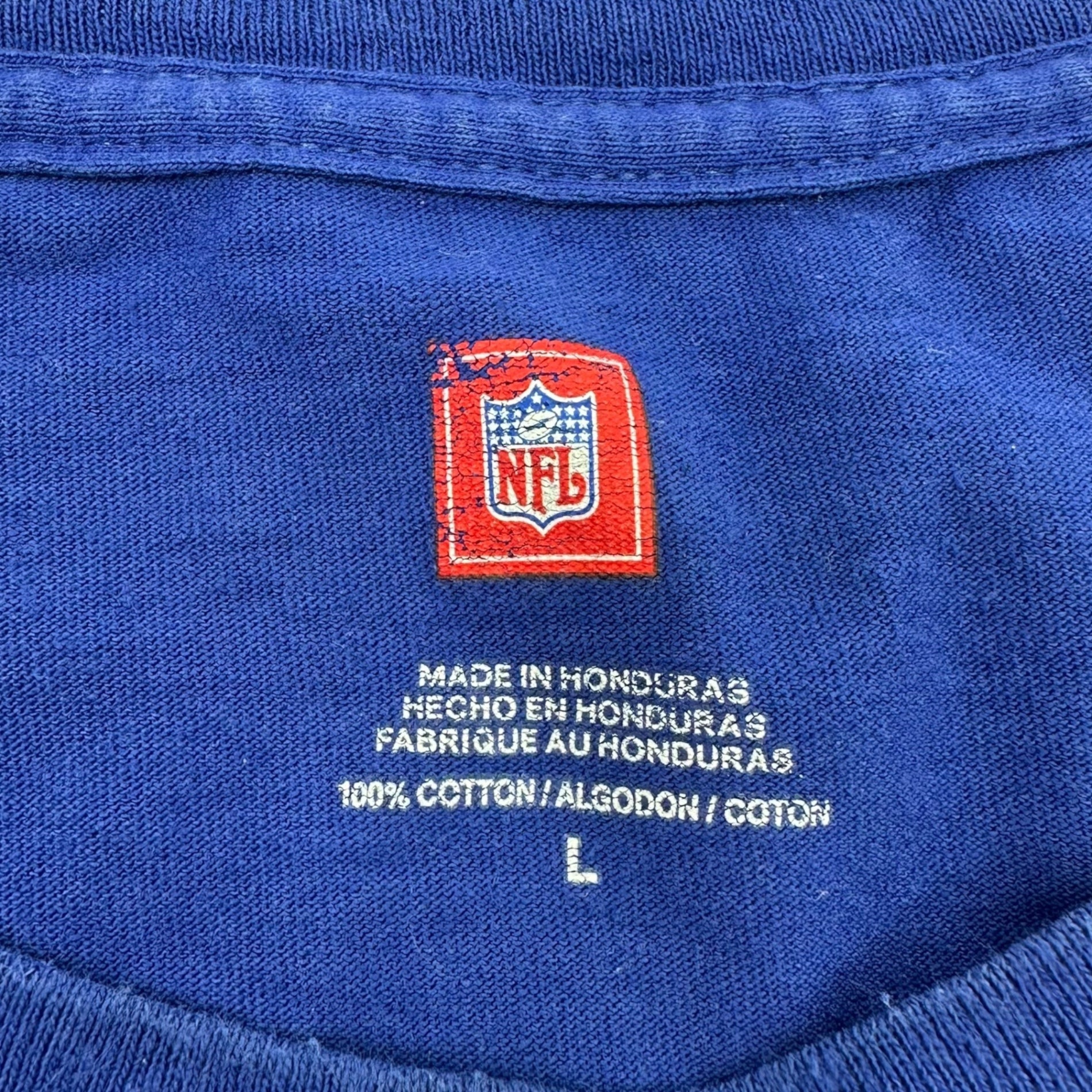 KITH(キス) KITH TOKYO限定 ”New York Giants” LOGO Tee 古着 リメイク ニューローク ジャイアンツ Tシャツ L ブルー