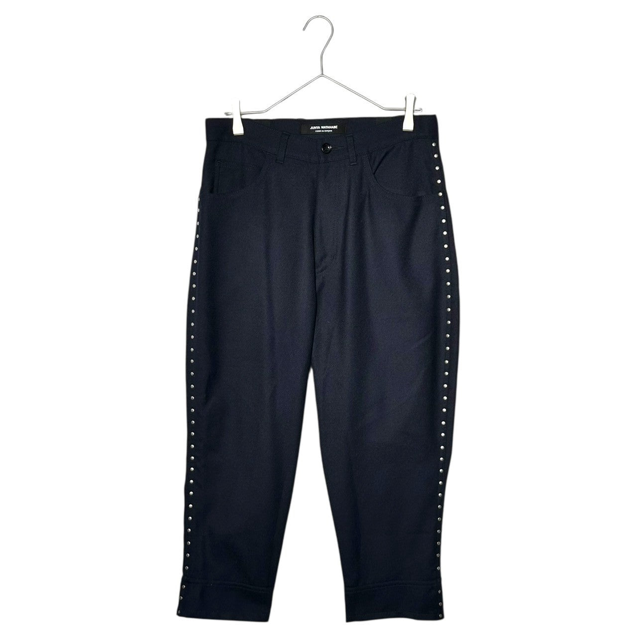 COMME des GARCONS JUNYA WATANABE(コムデギャルソンジュンヤワタナベ) 13AW Side Stud Wool Pants サイド スタッズ ウール パンツ ZL-P030 S ネイビー AD2013