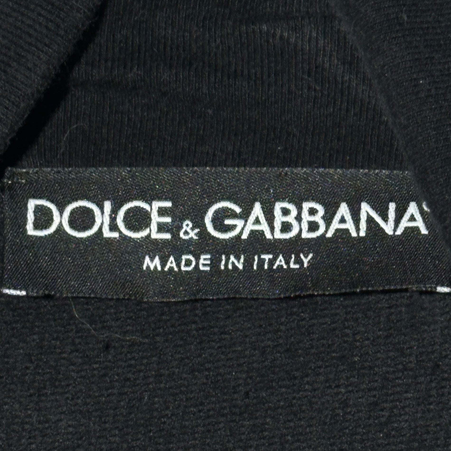 DOLCE&GABBANA(ドルチェ&ガッバーナドルガバ) One-point logo zip-up track jacket ワンポイントロゴ ジップアップ トラック ジャケット G9V36G/G7HN5 50(L) ブラック