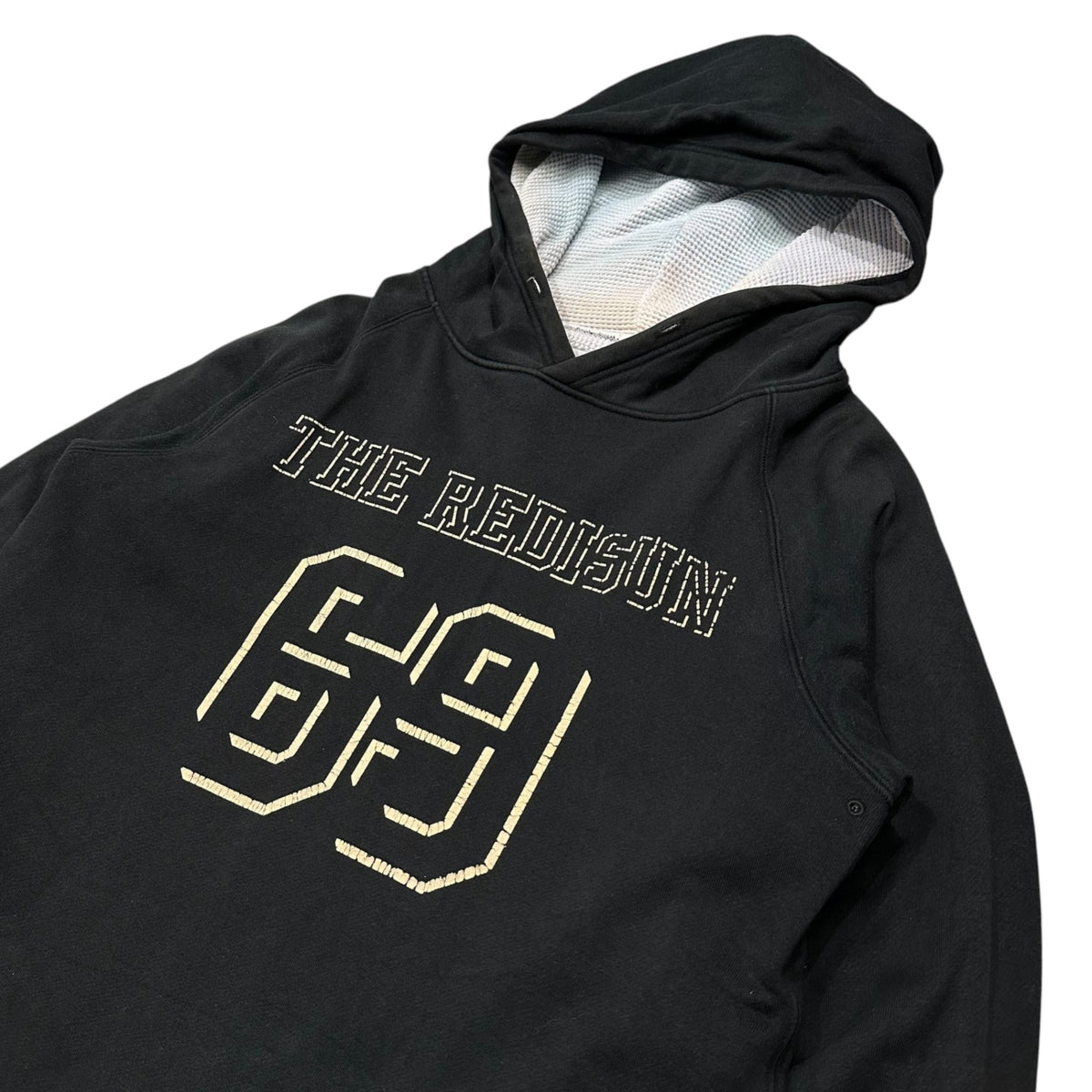 NUMBER (N)INE(ナンバーナイン) 2000AW "REDISUN" Dynalive 69 Hoodie ダイナライブ プルオーバー パーカー 4 ブラック 00's 裏サーマル ダブルフェイス アーカイブ