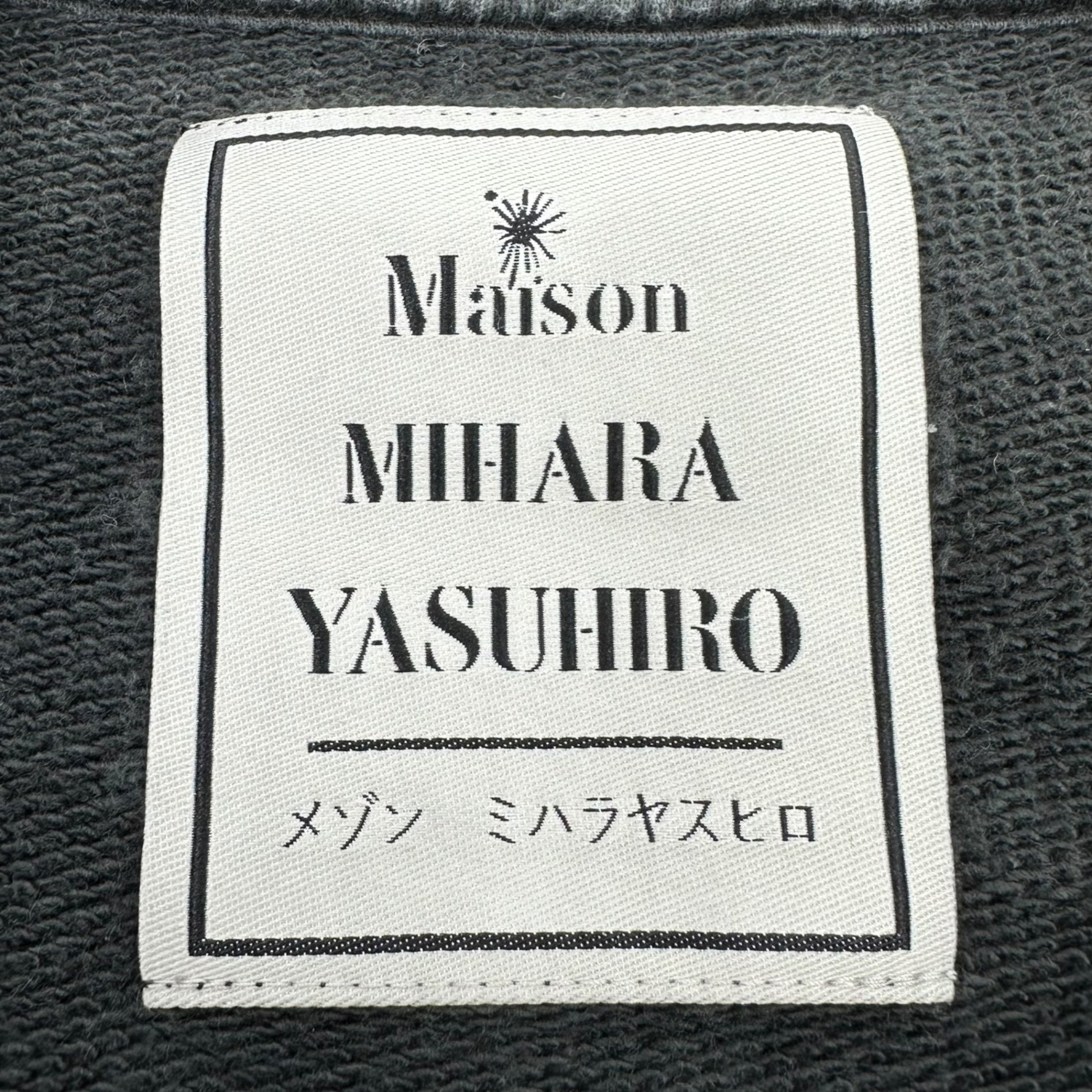 Maison MIHARA YASUHIRO(メゾンミハラヤスヒロ) 22AW Distressed pullover ダメージ加工 プルオーバー スウェット A09PO552 48(M) フェードブラック