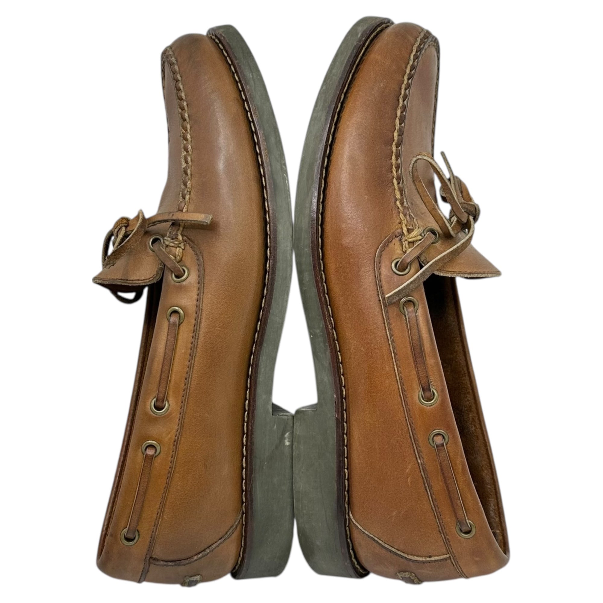 POLO RALPH LAUREN(ポロラルフローレン) Leather Deck Shoes レザー デッキ シューズ 8EE(26cm程度) ブラウン