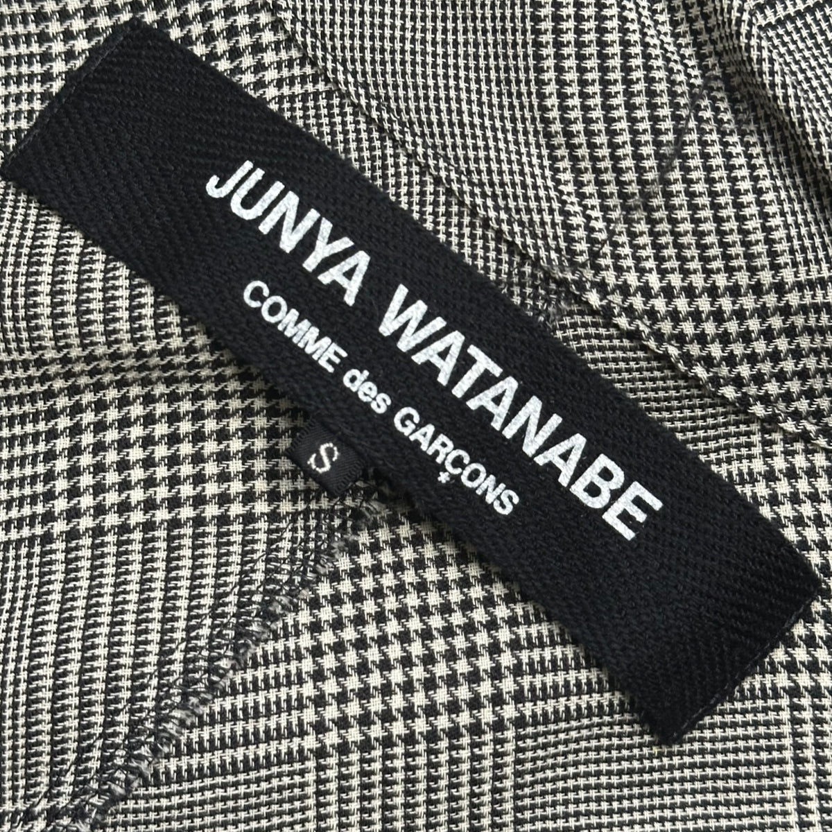 JUNYA WATANABE COMME des GARCONS(ジュンヤワタナベコムデギャルソン) 2004SS Glen Check Wool/Nylon 5-Button Jacket グレンチェック ウール ナイロン 5ボタン ジャケット JM-J038 S グレー×ホワイト AD2003 00s アーカイブ