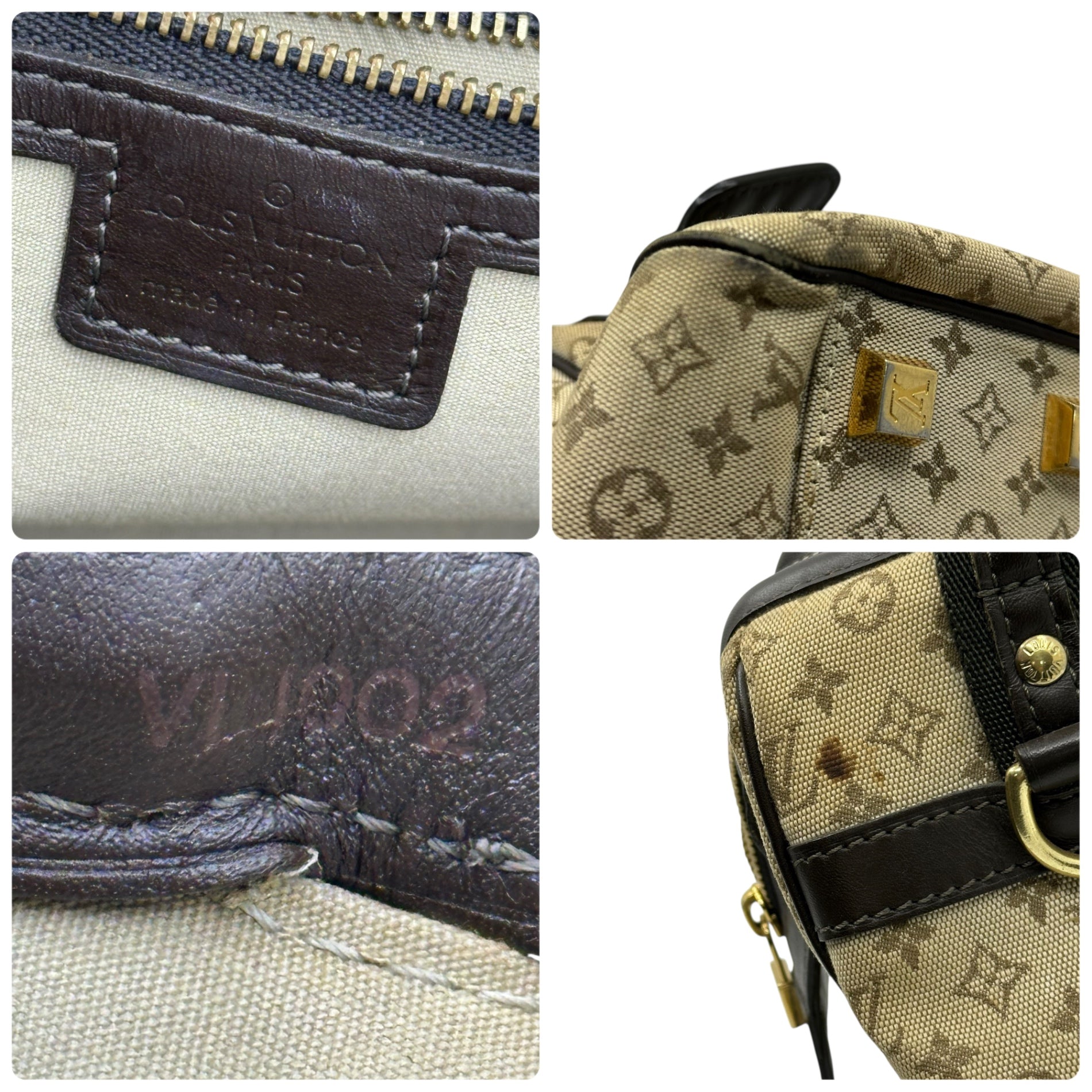 LOUIS VUITTON(ルイヴィトン) 02's Josephine ジョセフィーヌ ハンドバッグ モノグラム ミニ 型番：M92215 製造番号：VI1002