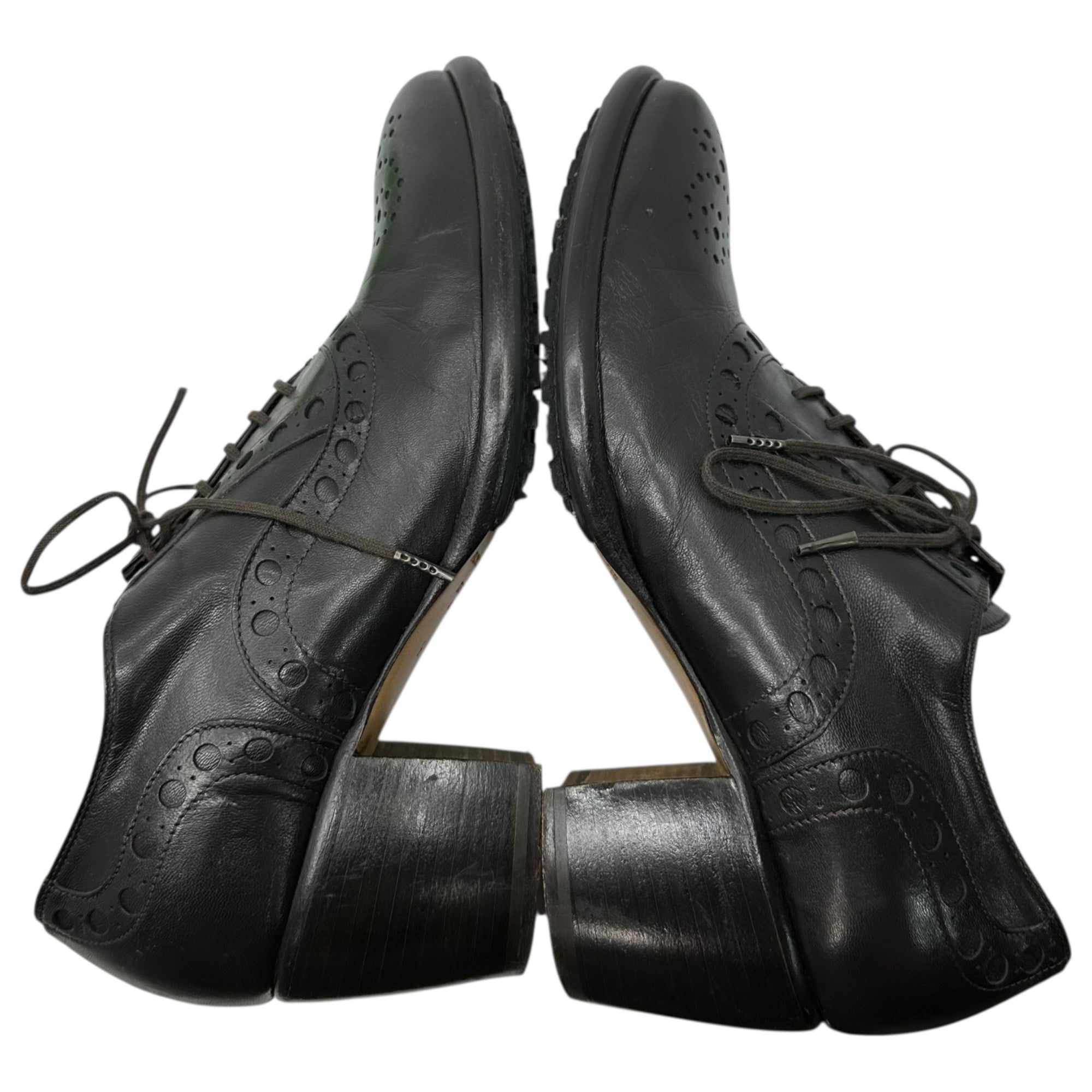 PRINCIPE DI BOLOGNA(プリンチペ ディ ボロー二ャ) Toe tip heel leather shoes トゥチップ ヒール レザーシューズ 37(23.5cm程度) ブラウン アッシュペーフランス取扱