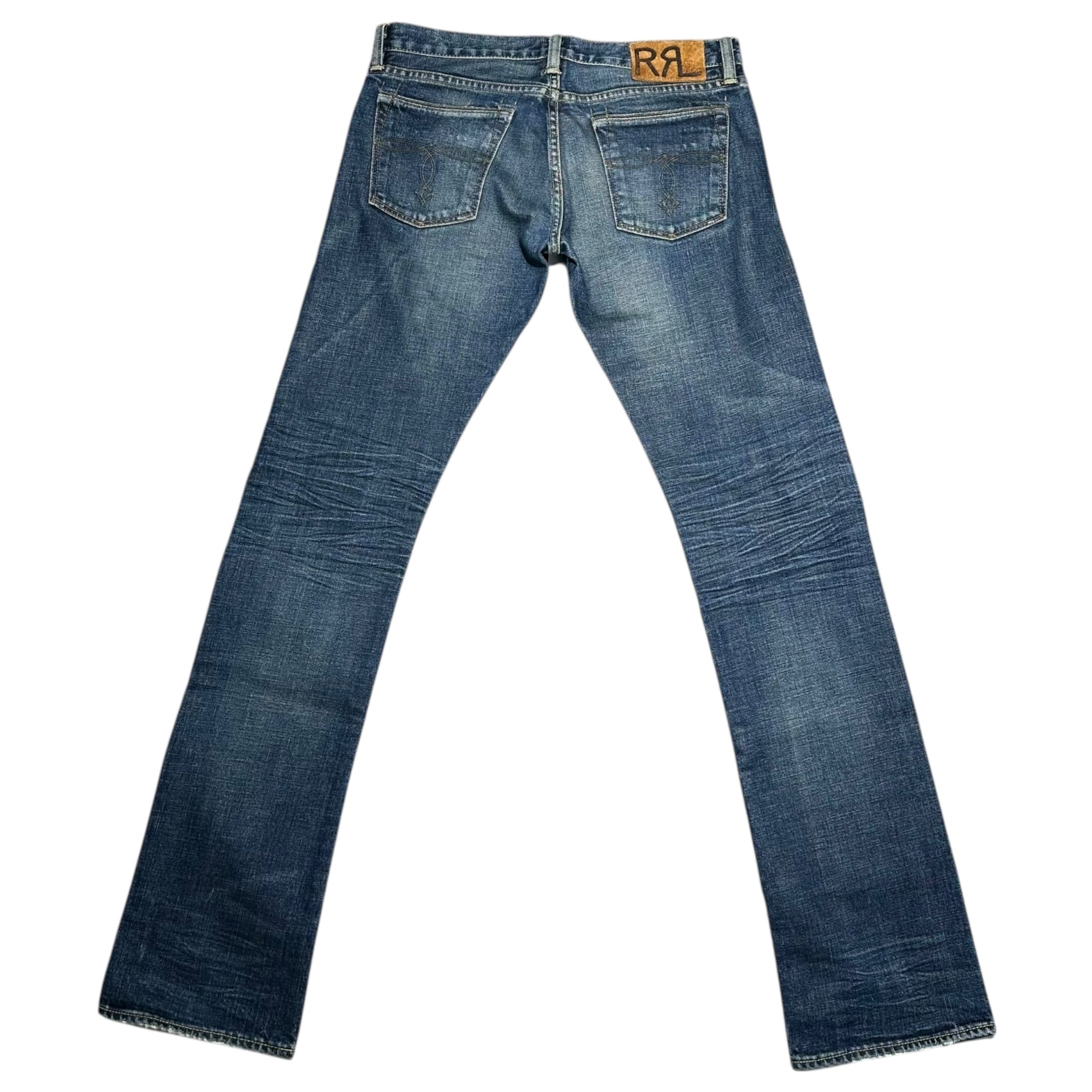 RRL(ダブルアールエル) Slim Straight Denim Pants スリム ストレート デニム パンツ W28 インディゴ