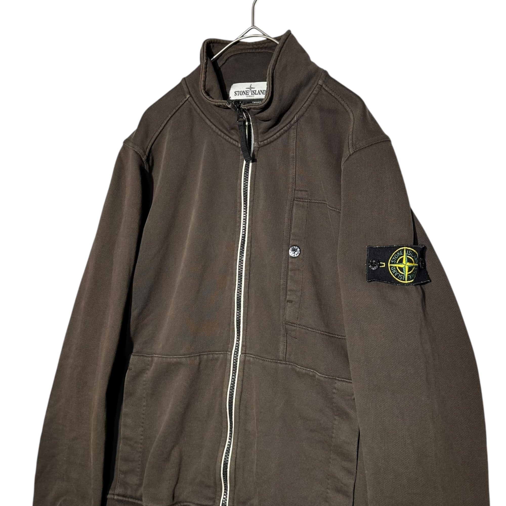 STONE ISLAND(ストーンアイランド) 12AW sweat track jacket スウェット トラック ジャケット 571561219 S ブラウン ジャージ ジップアップ