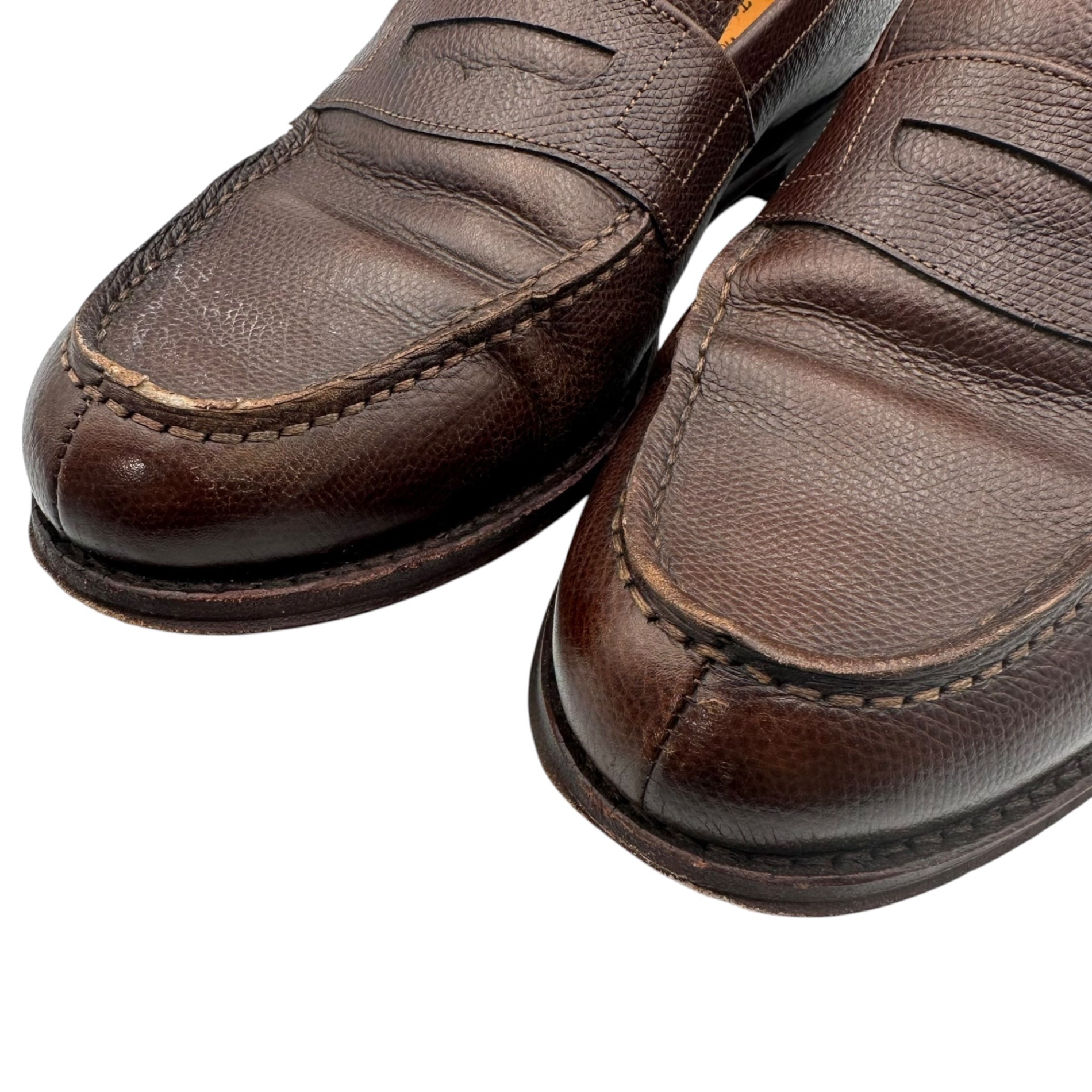 Jalan Sriwijaya(ジャランスリワヤ) Coin loafer - Grain Leatherコインローファー グレイン レザー 98589 41(26.5cm) ブラウン 革靴