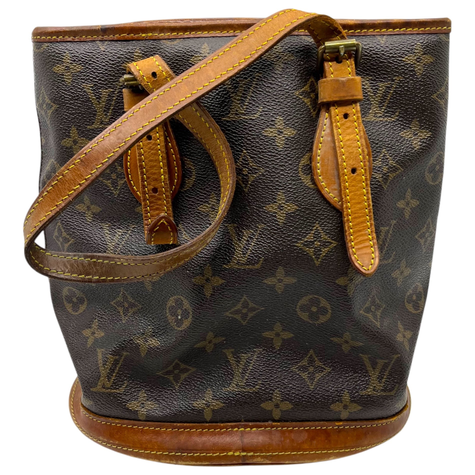 LOUIS VUITTON(ルイヴィトン) 80’s monogram bucket PM モノグラム バケット PM M42238 ブラウン 864VI 80年代 86年4月製造 ヴィンテージ ハンド バッグ