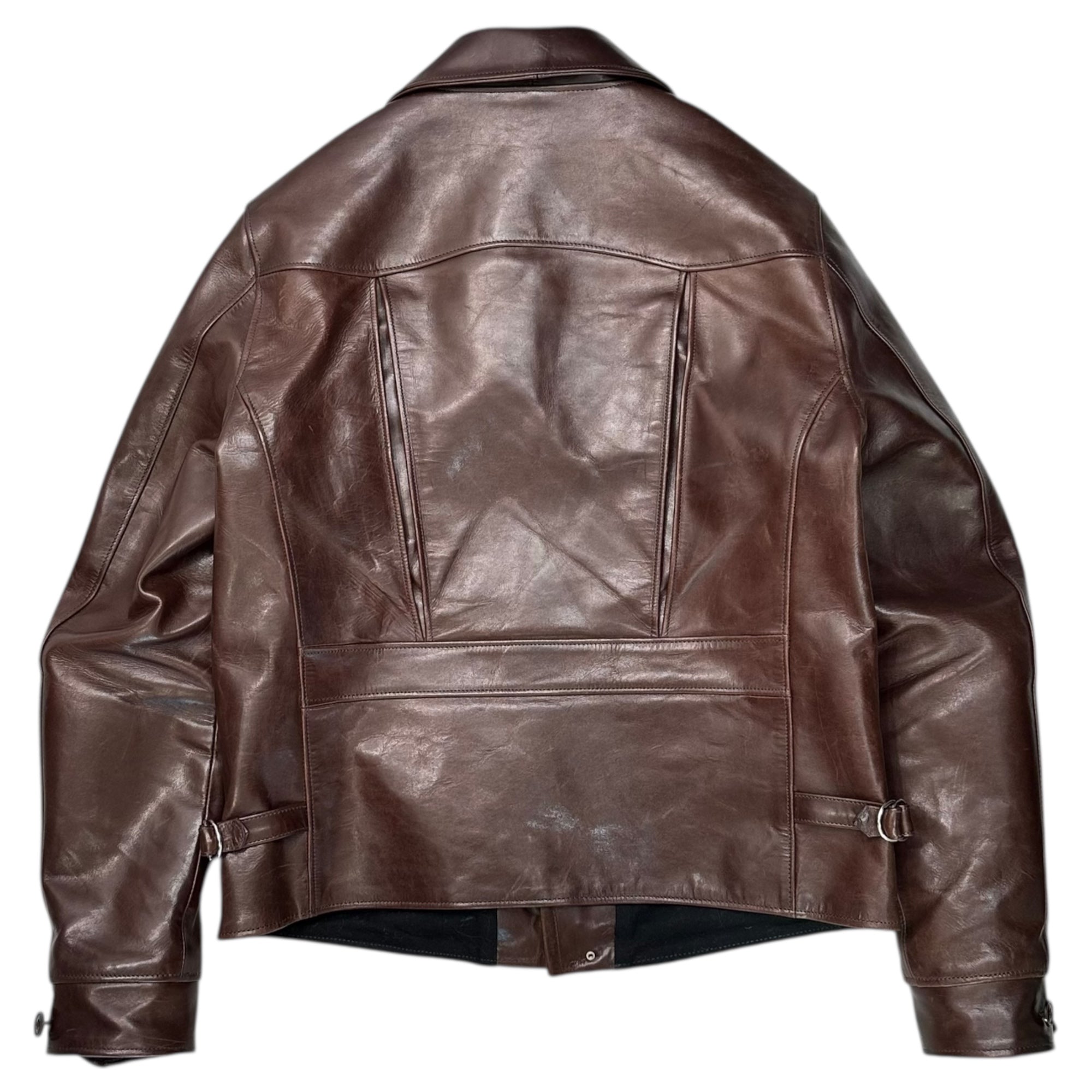 FINE CREEK(ファインクリーク) 24SS Sports Jacket”Berkeley” - Horse Hide スポーツ ジャケット バークレイ ホース ハイド 40 ブラウン 馬革 ライダース レザー