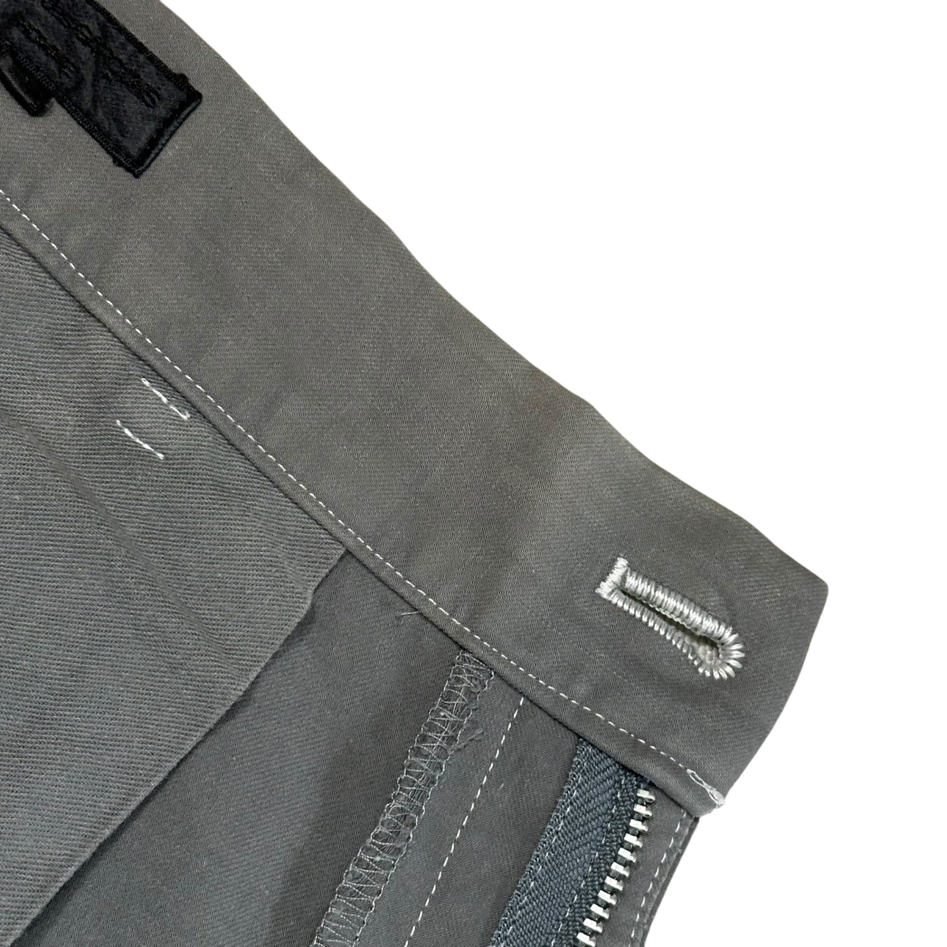 COMME des GARCONS HOMME(コムデギャルソンオム) 1998AW White Stitched Cotton Pants ホワイト ステッチ コットン パンツ HP-10022M M グレー 90's 90年代 AD1998 田中オム