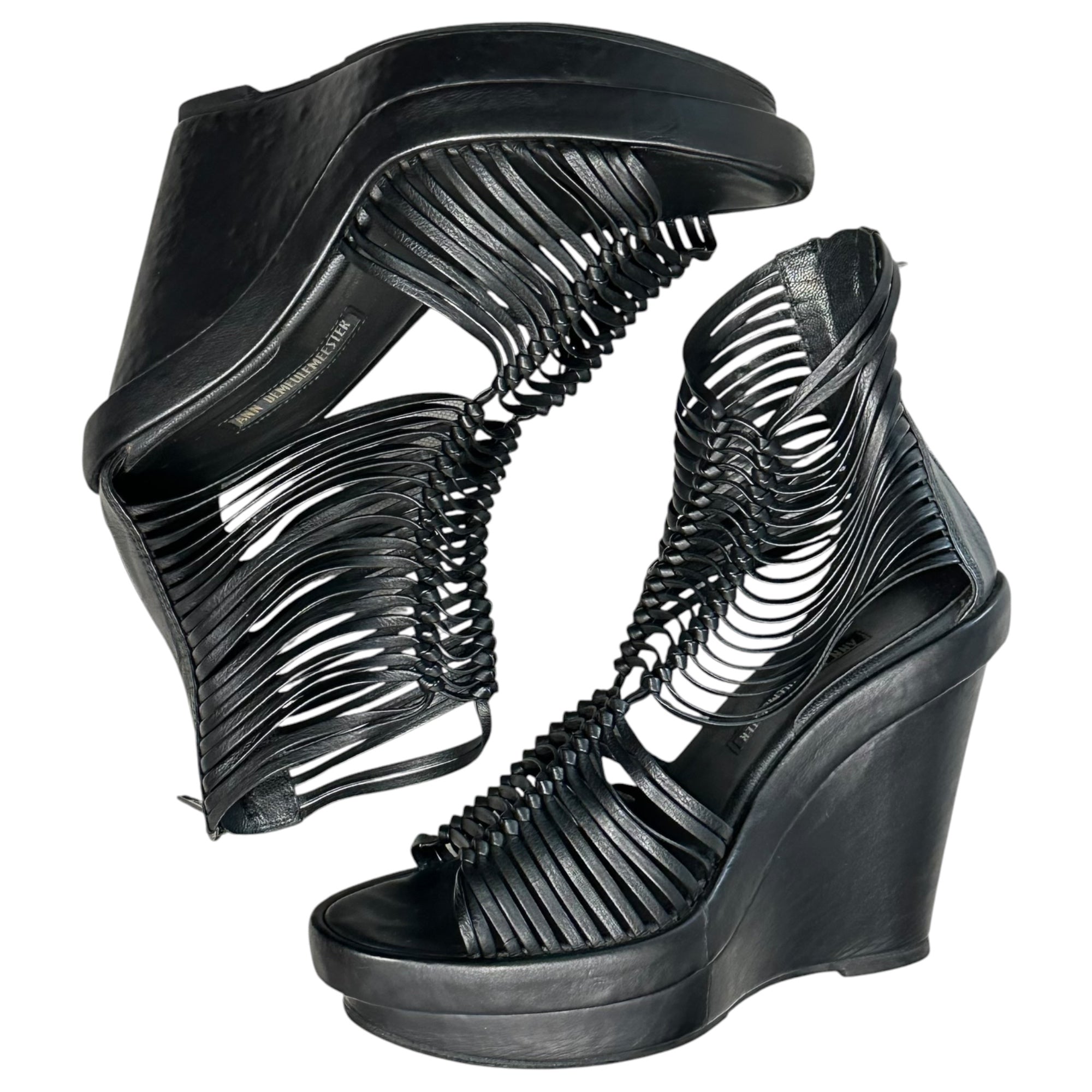 超レア‼️ Ann Demeulemeester アンデュルメステール　サンダル ANN DEMEULEMEESTER(アンドゥムルメステール) 12SS Gladiator Sandals