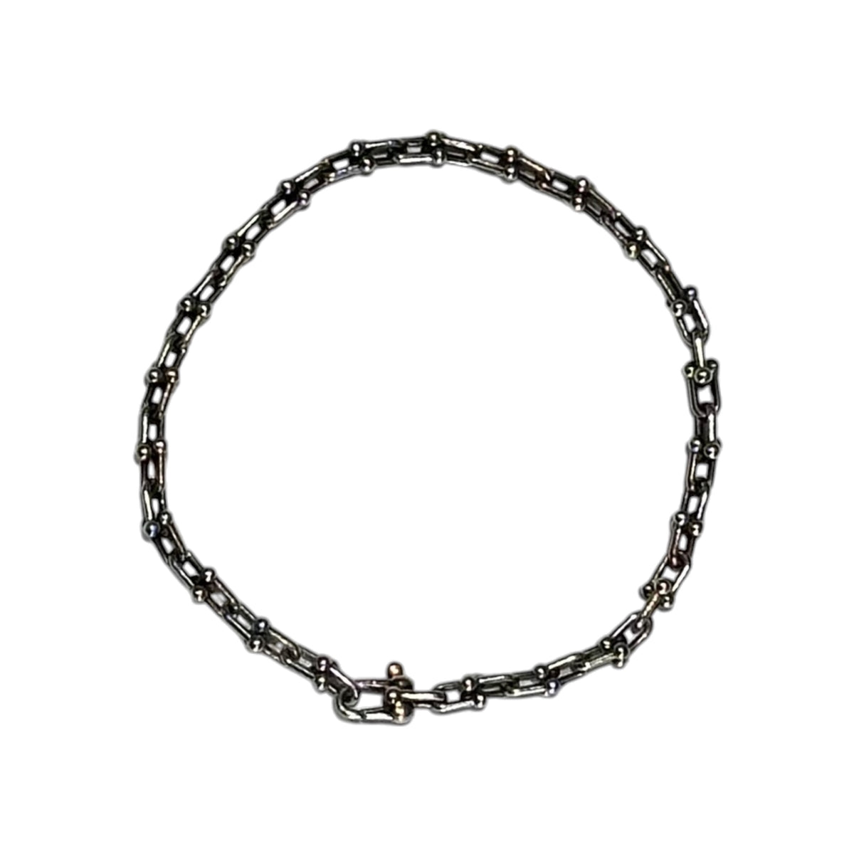 TIFFANY & CO.(ティファニー) Hardware Micro Link Bracelet ハードウェア マイクロ リンク ブレスレット 購入証明書、箱付 Micro シルバー